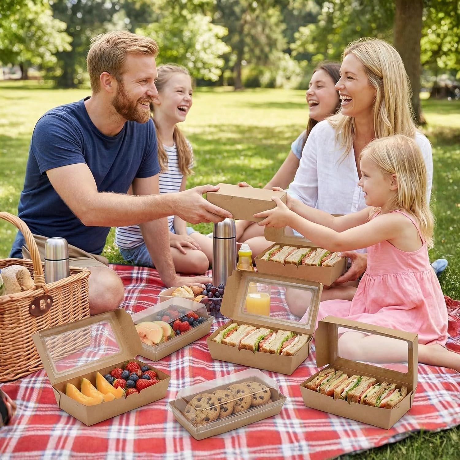 50 Pcs Boîtes à Charcuterie avec Couvercles Clairs, Fournisseur de Boîtes en Carton pour Sandwich et Pâtisseries, Logo Personnalisé et Emballage en Gros pour Gâteaux et Cookies. 50 Pcs Boîtes à Charcuterie avec Couvercles Clairs, Fournisseur de Boîtes en Carton pour Sandwich et Pâtisseries, Logo Personnalisé et Emballage en Gros pour Gâteaux et Cookies.