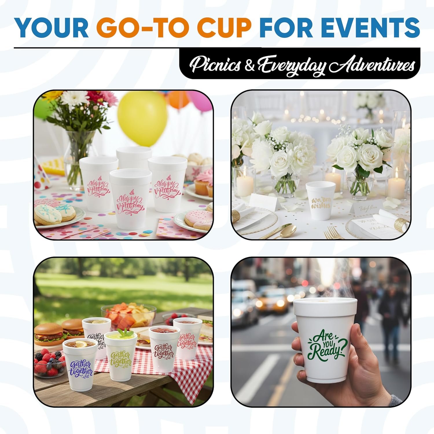 Grossiste en gobelets en mousse personnalisables 12oz – Gobelets jetables avec logo personnalisé ou texte | Fabricant de gobelets en styromousse pour événements, mariages et entreprises (25) – Vente en gros Grossiste en gobelets en mousse personnalisables 12oz – Gobelets jetables avec logo personnalisé ou texte | Fabricant de gobelets en styromousse pour événements, mariages et entreprises (25) – Vente en gros