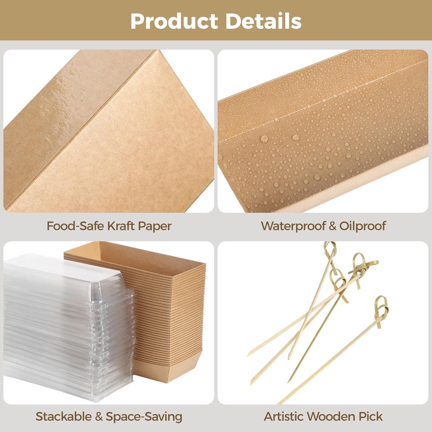 Grossiste en Vrac de 100 PCS Boîtes à Charcuterie en Papier avec Couvercles Transparents 7,5 x 3,3 x 2,4 po, Contenants Alimentaires Jetables avec Picks en Bois pour Friandises, Cookies, Desserts et Fruits, Logo Personnalisé, Fabricant. Grossiste en Vrac de 100 PCS Boîtes à Charcuterie en Papier avec Couvercles Transparents 7,5 x 3,3 x 2,4 po, Contenants Alimentaires Jetables avec Picks en Bois pour Friandises, Cookies, Desserts et Fruits, Logo Personnalisé, Fabricant.