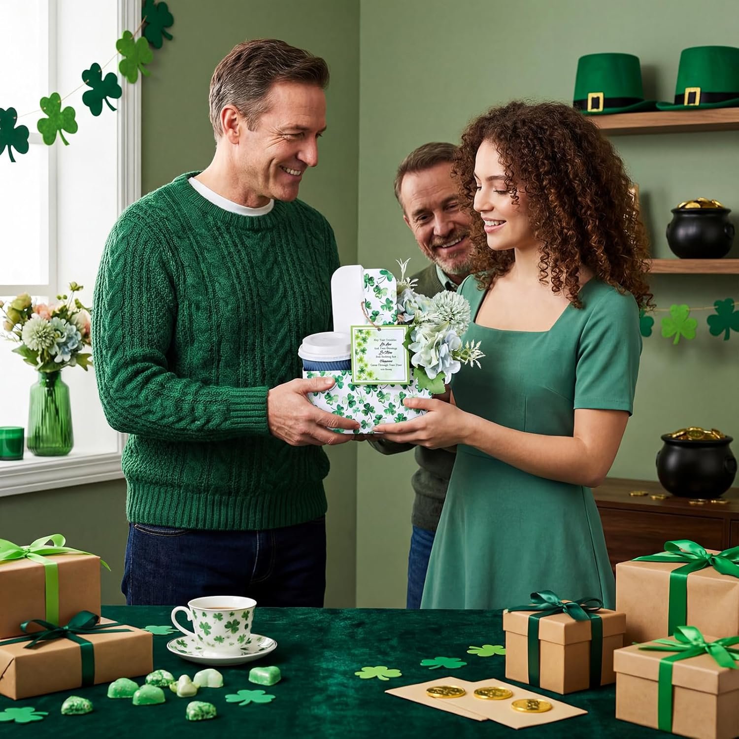 Grossiste en fournitures de fête, support à boissons à 2 tasses avec poignée 12 ensembles Shamrock, carte de bénédiction irlandaise en papier kraft, capacité de 12 à 30 oz pour boissons chaudes et froides, fournisseur de produits jetables, OEM. Grossiste en fournitures de fête, support à boissons à 2 tasses avec poignée 12 ensembles Shamrock, carte de bénédiction irlandaise en papier kraft, capacité de 12 à 30 oz pour boissons chaudes et froides, fournisseur de produits jetables, OEM.