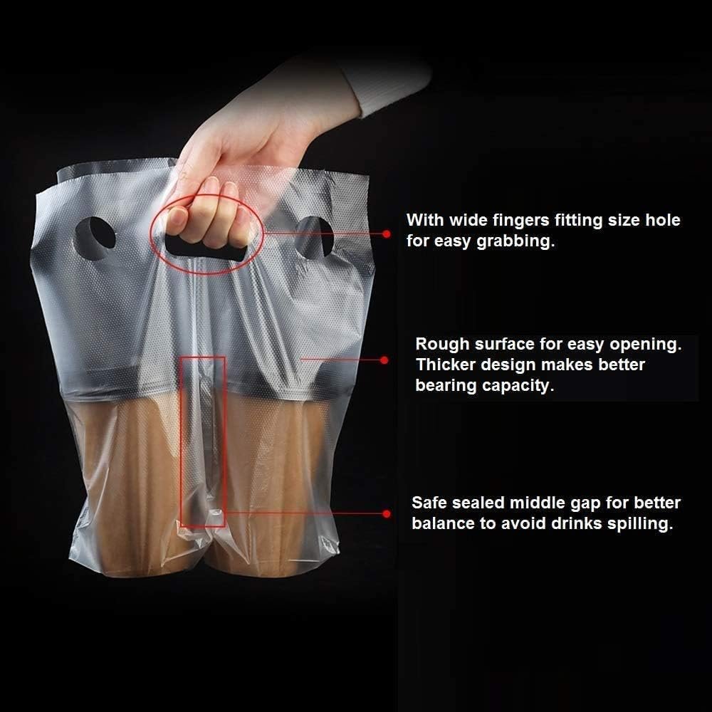 Grossiste en Vrac de sacs plastiques transparents pour boissons, porte-gobelets pour café et bar, Fournisseur idéal pour DIY avec Logo Personnalisé (26x30cm). Grossiste en Vrac de sacs plastiques transparents pour boissons, porte-gobelets pour café et bar, Fournisseur idéal pour DIY avec Logo Personnalisé (26x30cm).