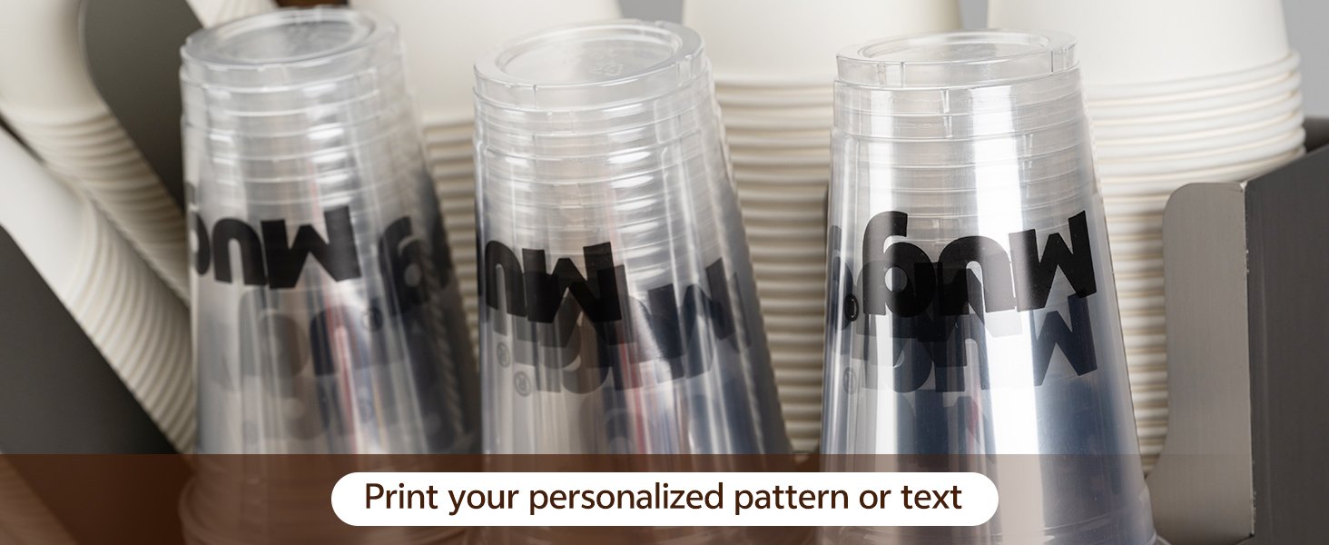 Grossiste de gobelets en plastique personnalisés 12/16 oz, pour branding d'entreprise, événement, mariage avec logo personnalisé, fournisseur de qualité, 100 pièces en vrac.