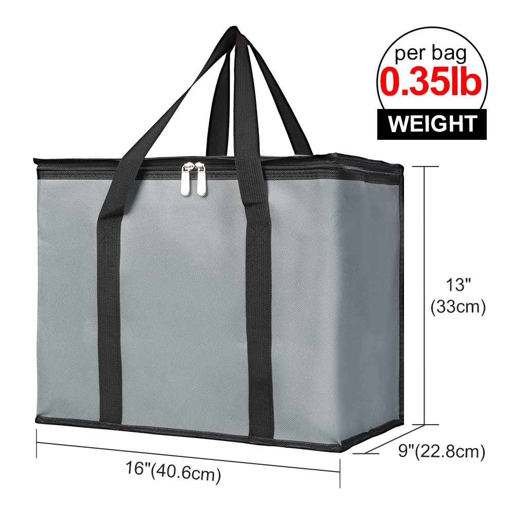 Grossiste sacs de courses isothermes réutilisables 2-pack, convenant aux aliments congelés extra larges, fournitures de magasin avec logo personnalisé, accessoires de refroidissement, sacs isolés, gris foncé. Grossiste sacs de courses isothermes réutilisables 2-pack, convenant aux aliments congelés extra larges, fournitures de magasin avec logo personnalisé, accessoires de refroidissement, sacs isolés, gris foncé.