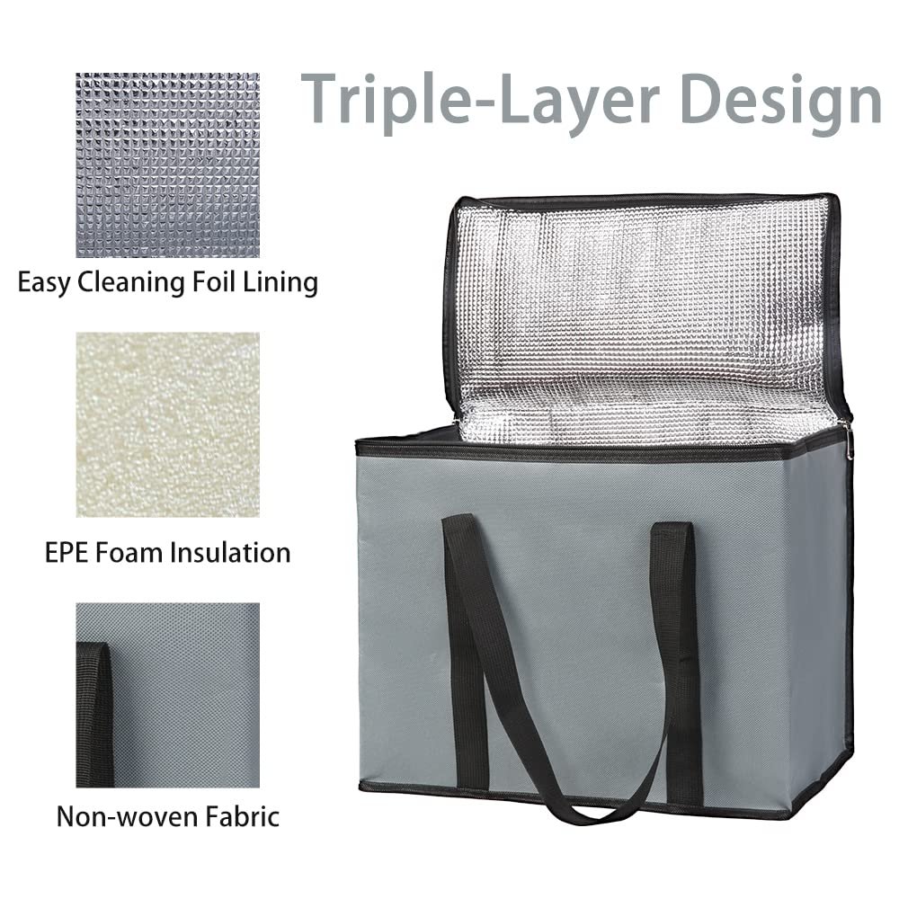 Grossiste sacs de courses isothermes réutilisables 2-pack, convenant aux aliments congelés extra larges, fournitures de magasin avec logo personnalisé, accessoires de refroidissement, sacs isolés, gris foncé. Grossiste sacs de courses isothermes réutilisables 2-pack, convenant aux aliments congelés extra larges, fournitures de magasin avec logo personnalisé, accessoires de refroidissement, sacs isolés, gris foncé.