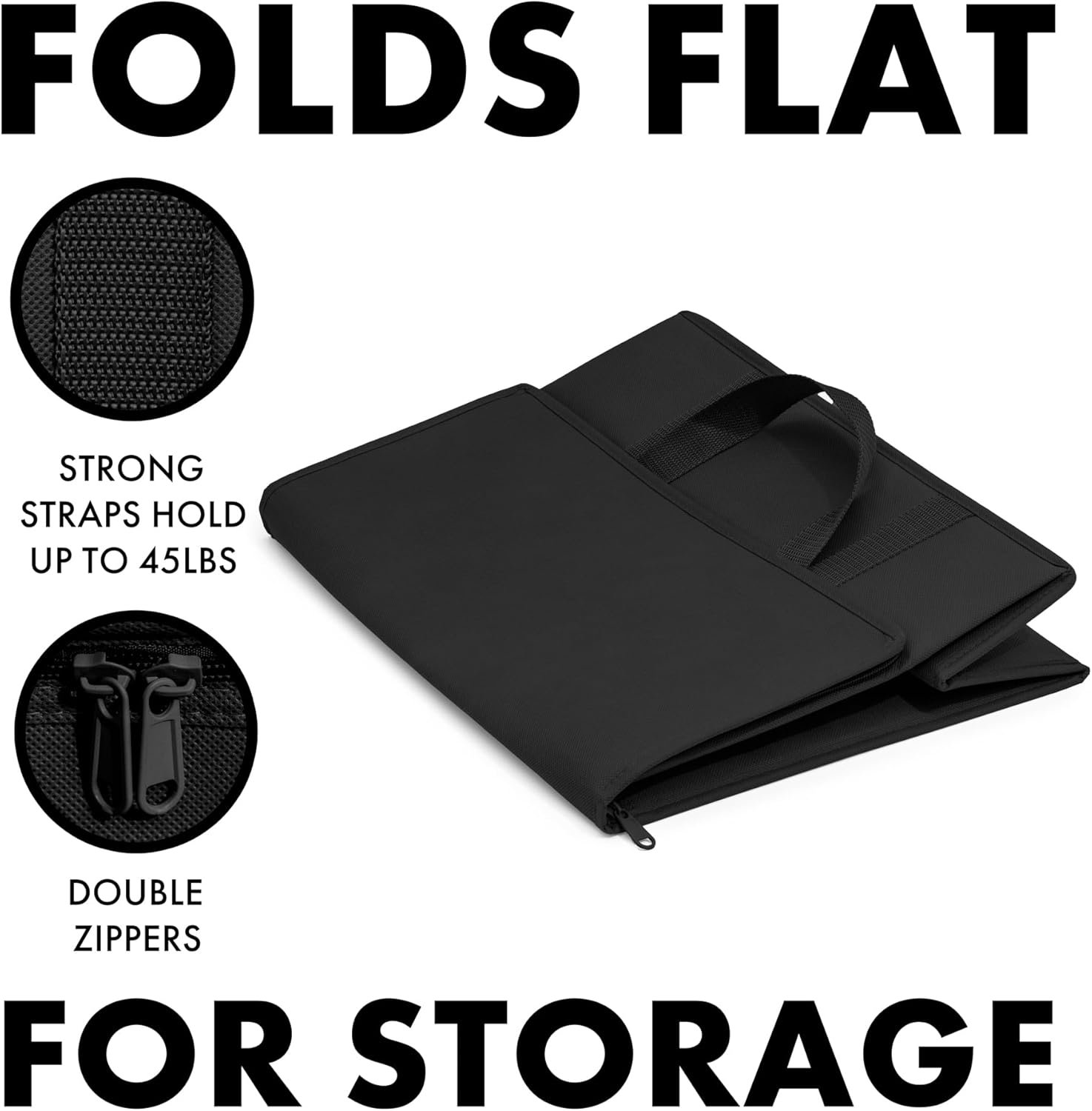 Sac isotherme réutilisable, solution de livraison et de restauration pour aliments chauds et froids, grossiste pour sacs de courses personnalisés, fournisseur d'options pliables pour Doordash.