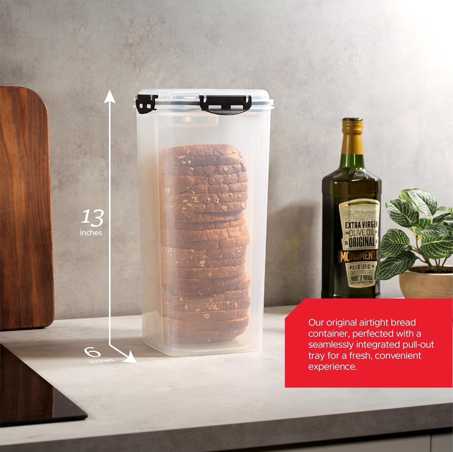 Grossiste Conteneur de Pain en Plastique avec Plateau, Boîte à Pain Hermétique, Garde-Pain pour Pain Fait Maison, Fabricant de Récipients BPA Free, Logo Personnalisé.