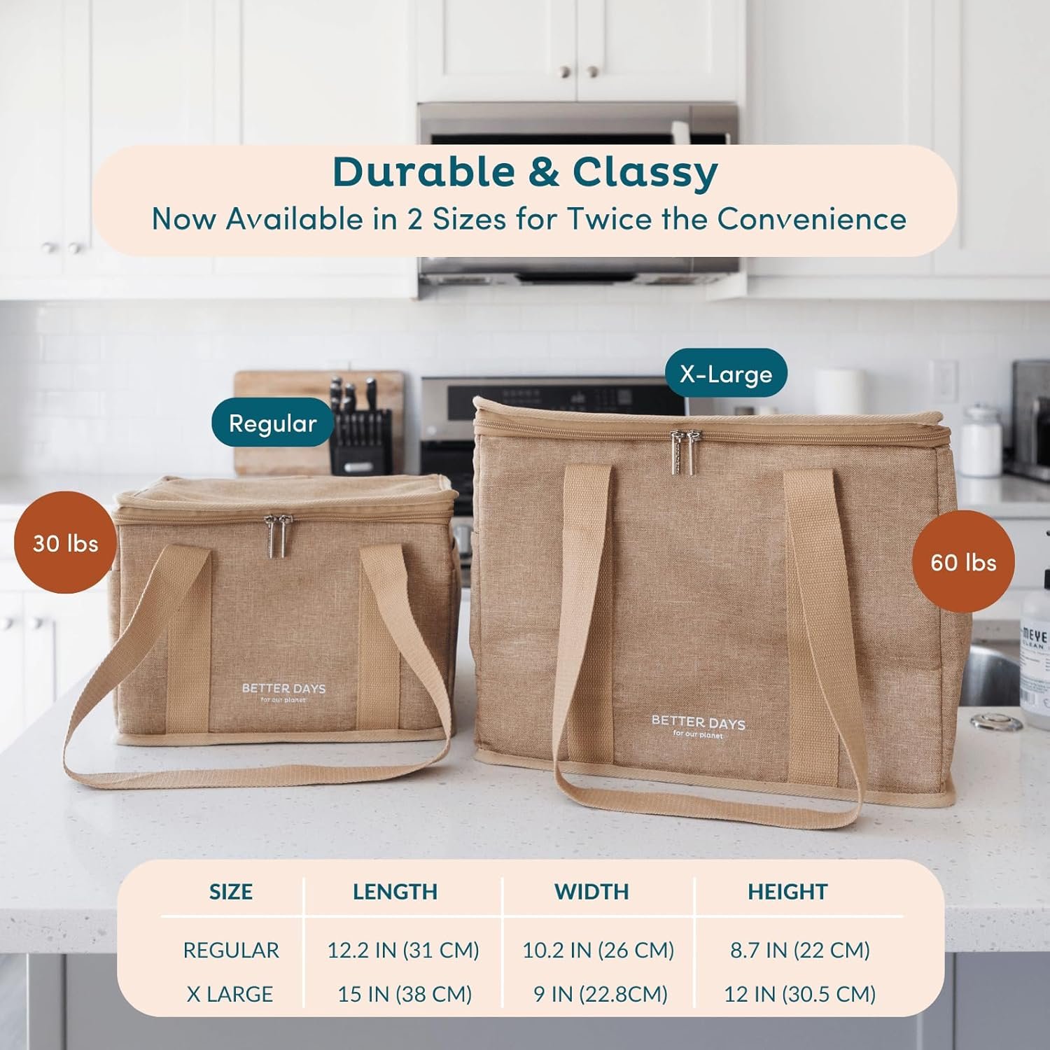 Grossiste Sac Isotherme Réutilisable XL – Sac de Courses Étanche et Isolé, Idéal pour Transporter Aliments Chauds et Froids avec Fermeture Éclair (Forêt) – Fabricant de Sacs de Magasin avec Logo Personnalisé