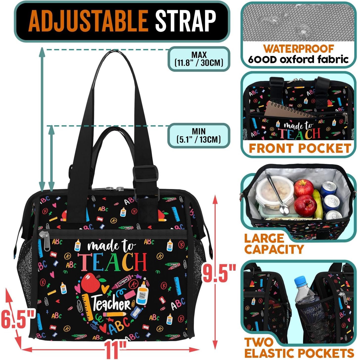 Sac à déjeuner large pour femmes, idéal pour le travail et les voyages, fourni par un grossiste. Sac isotherme ajustable pour les enseignants et les pique-niques, fabriqué par un fabricant, à personnaliser avec votre logo. Vente en gros disponible. Sac à déjeuner large pour femmes, idéal pour le travail et les voyages, fourni par un grossiste. Sac isotherme ajustable pour les enseignants et les pique-niques, fabriqué par un fabricant, à personnaliser avec votre logo. Vente en gros disponible.