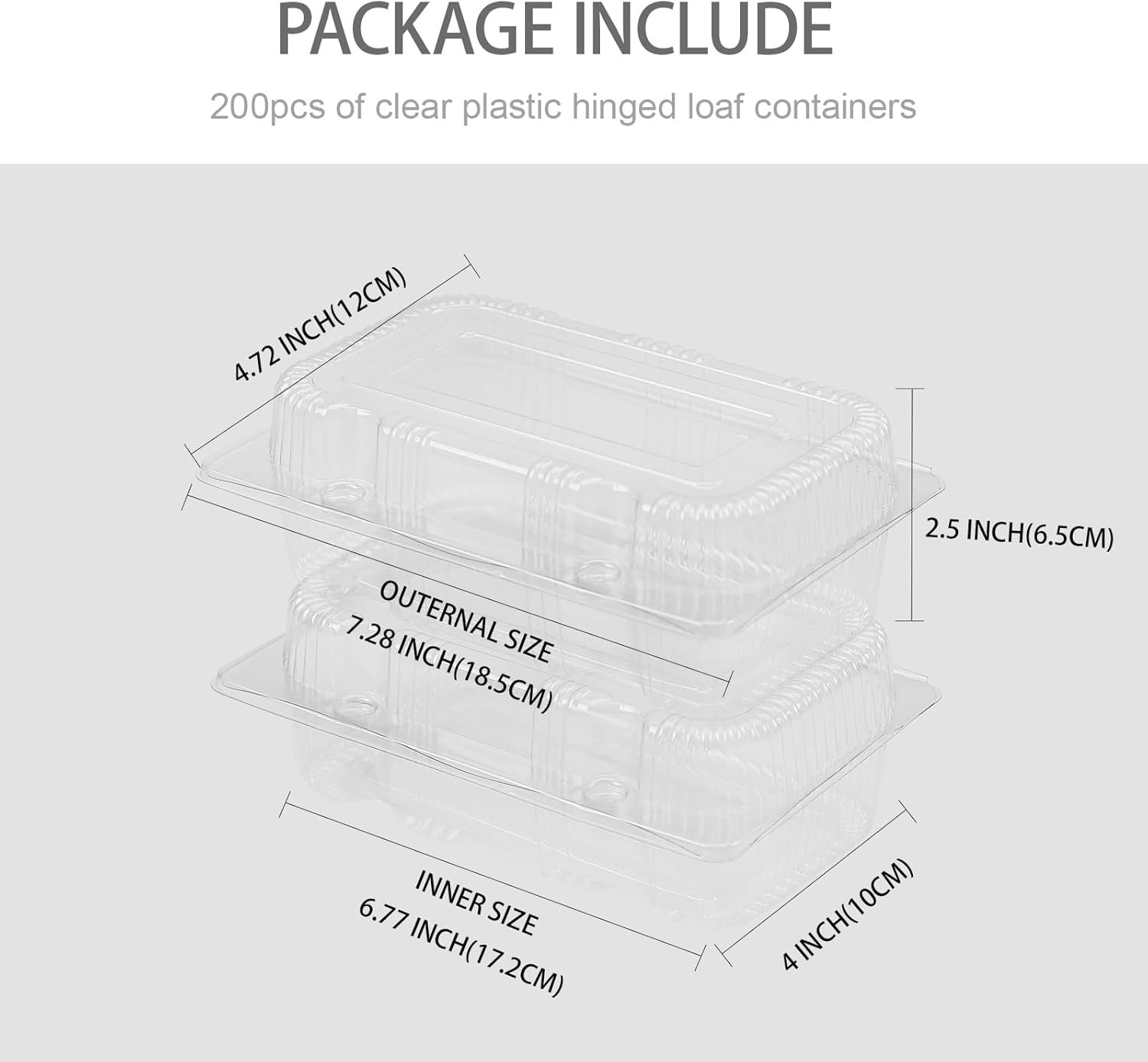 Grossiste contenant alimentaire en plastique transparent, 200PCS, 7.28x4.72x2.5 pouces, OEM en Vrac pour dessert, café, fruits, salades, et sandwichs. Grossiste contenant alimentaire en plastique transparent, 200PCS, 7.28x4.72x2.5 pouces, OEM en Vrac pour dessert, café, fruits, salades, et sandwichs.
