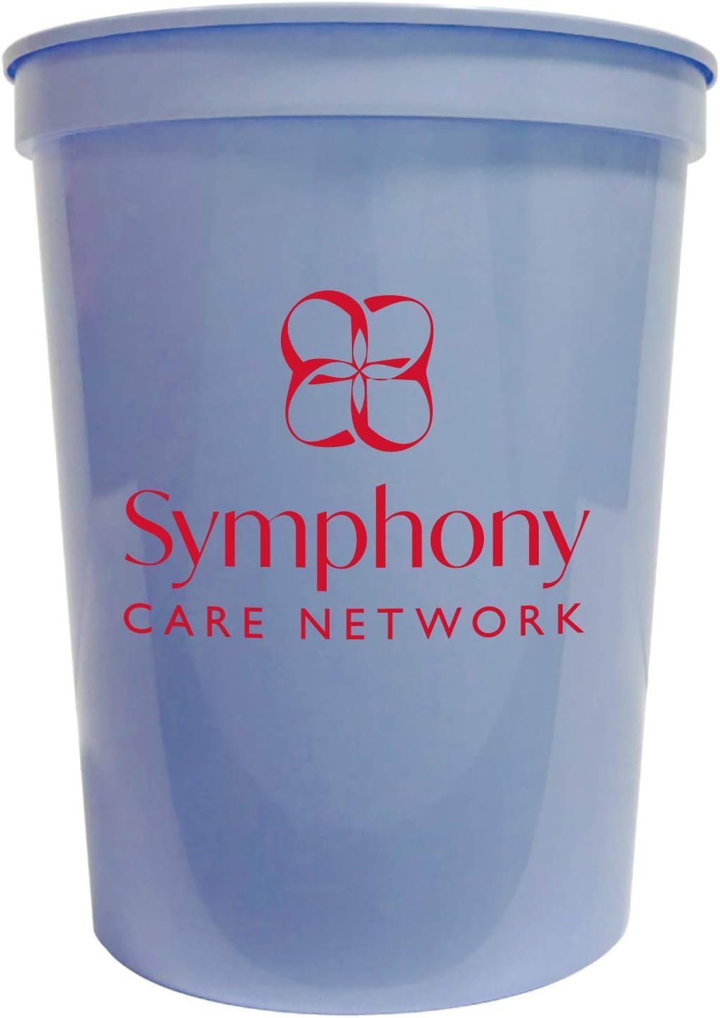 Grossiste en gobelets réutilisables personnalisés 16 oz avec logo ou message, commande en vrac de 500 gobelets en plastique stades - Bleu bébé, fabriqué par un fournisseur fiable.