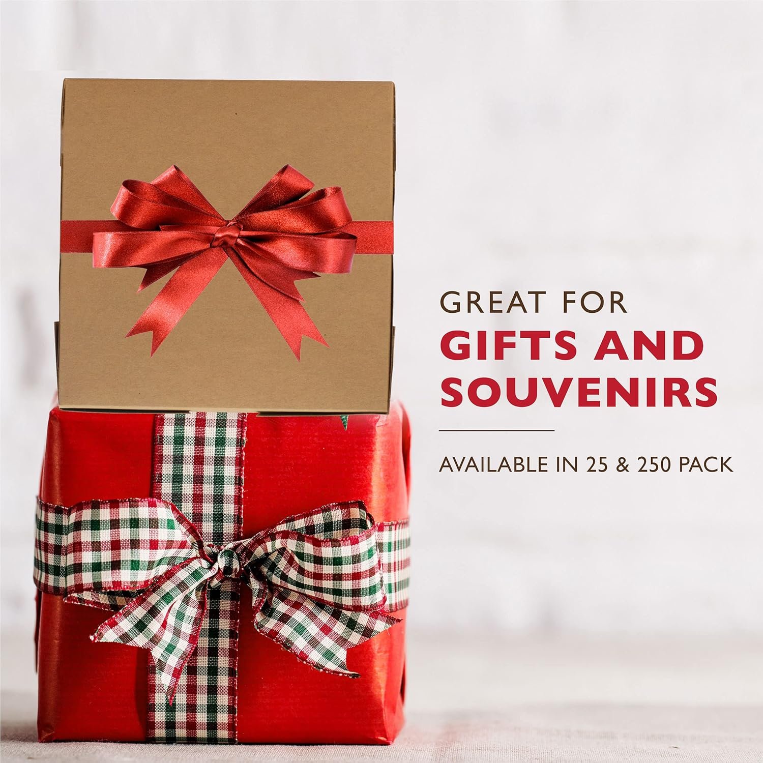 Grossiste en Vrac Boîtes à Pâtisserie Kraft 25 Pack 6 x 6 x 3 Pouces, Boîtes à Desserts en Carton pour Cupcakes, Chocolats, Beignets, Macarons - OEM Boîtes à Gâteaux Écologiques Fabriquées par Fabricant Local.