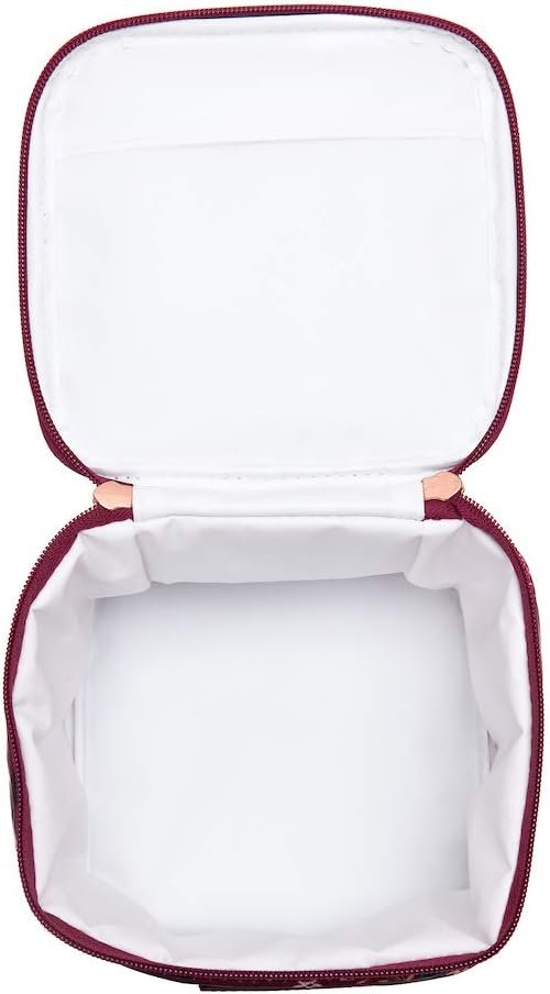 Grossiste en sacs isothermes pour lait maternel avec pack de glace testé en toute sécurité – Logo personnalisé pour le stockage de lait au travail, en voyage et en crèche – Fabricant de solutions durables et lavables – Idéal pour bouteilles et accessoires (Fleur Berry)