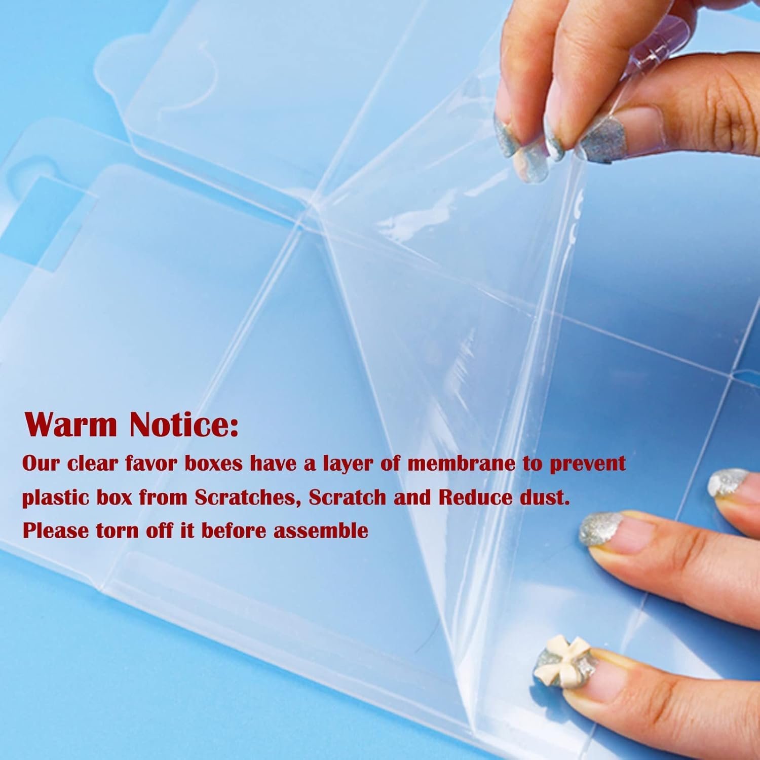 Box transparente en vrac 30 PCS 4 x 4 x 4 pouces, fournisseur de boîtes cadeaux en plastique pour événements tels que mariage, anniversaire, Pâques, fête des mères et des pères, personnalisation de logo disponible.