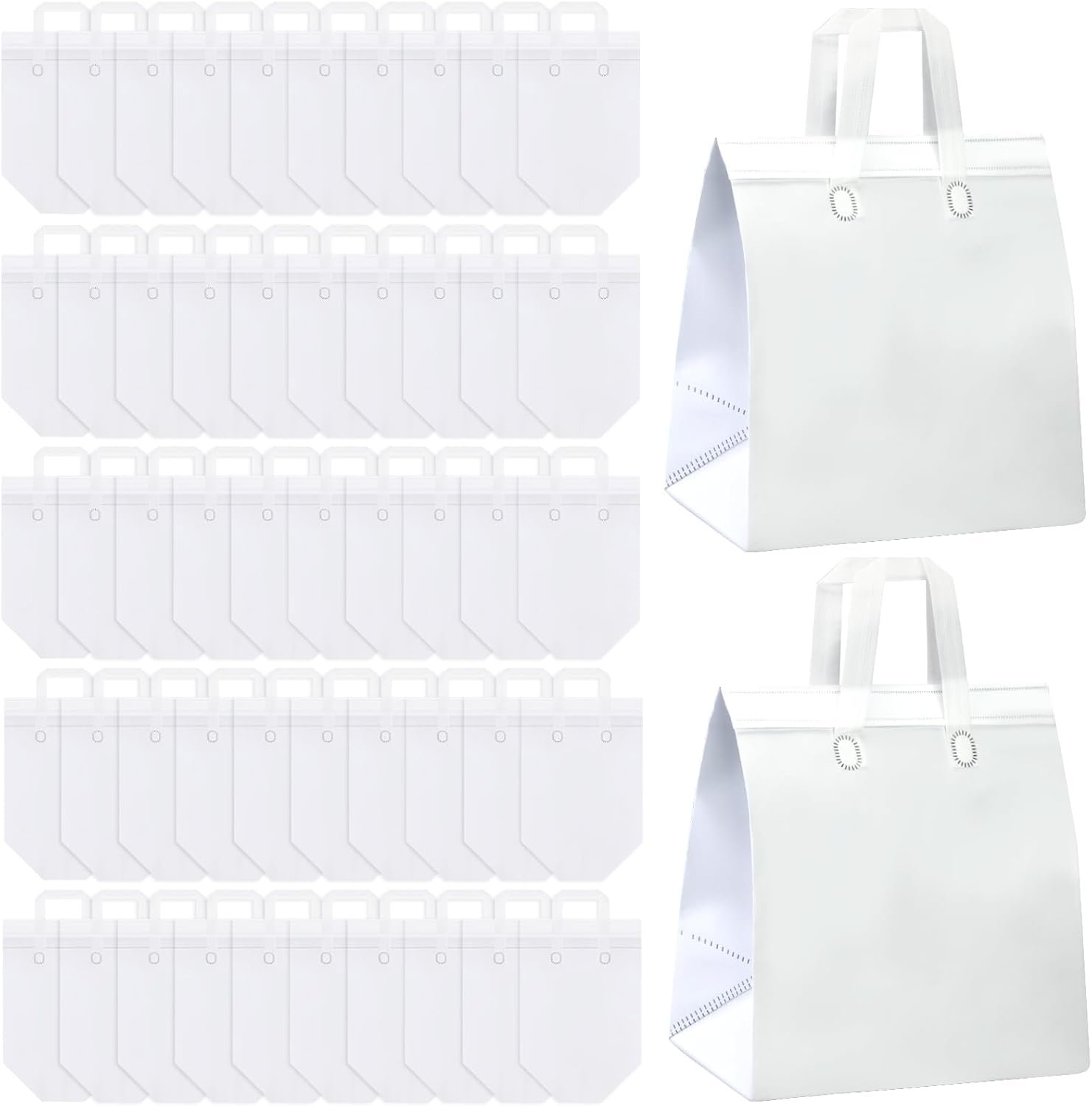 Grossiste sacs de transport isolés 200 Pcs, 10.24x11.02x6.69 pouces, pour aliments chauds, froids, et congelés, Logo Personnalisé, Fabricant des sacs jetables thermiques pour livraison en vrac.