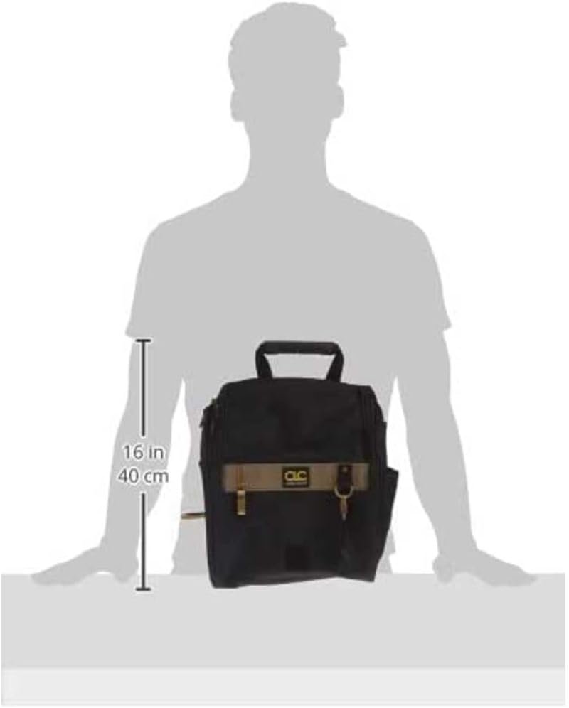 Poche à outils professionnelle zippée de 21 poches, fournisseur grossiste et logo personnalisé en cuir noir