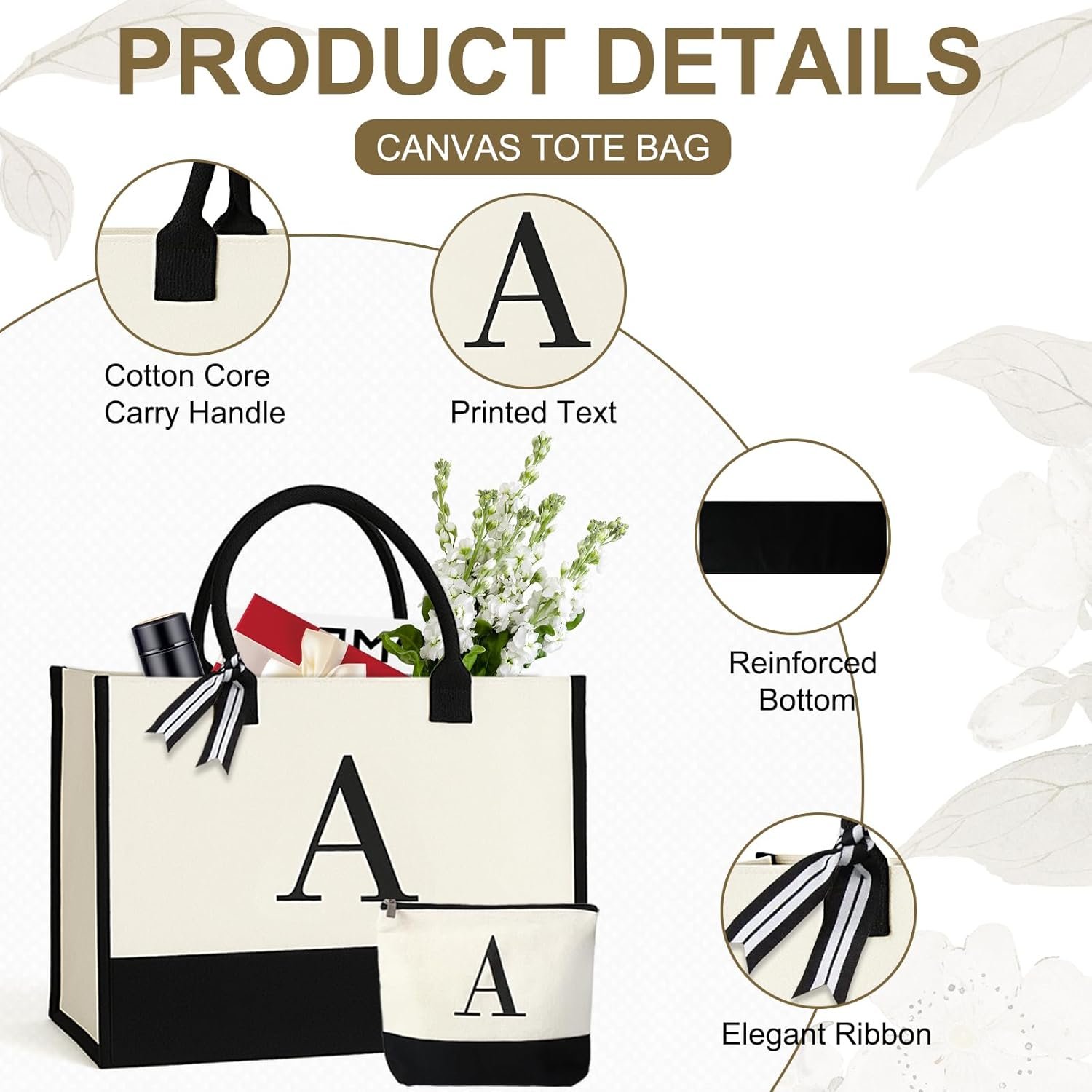 Grossiste Sac de Plage Personnalisé en Toile pour Femmes, Trousse de Maquillage avec Initiales, Base Amovible pour Voyage, Fabricant d'Accessoires, Vente en Gros