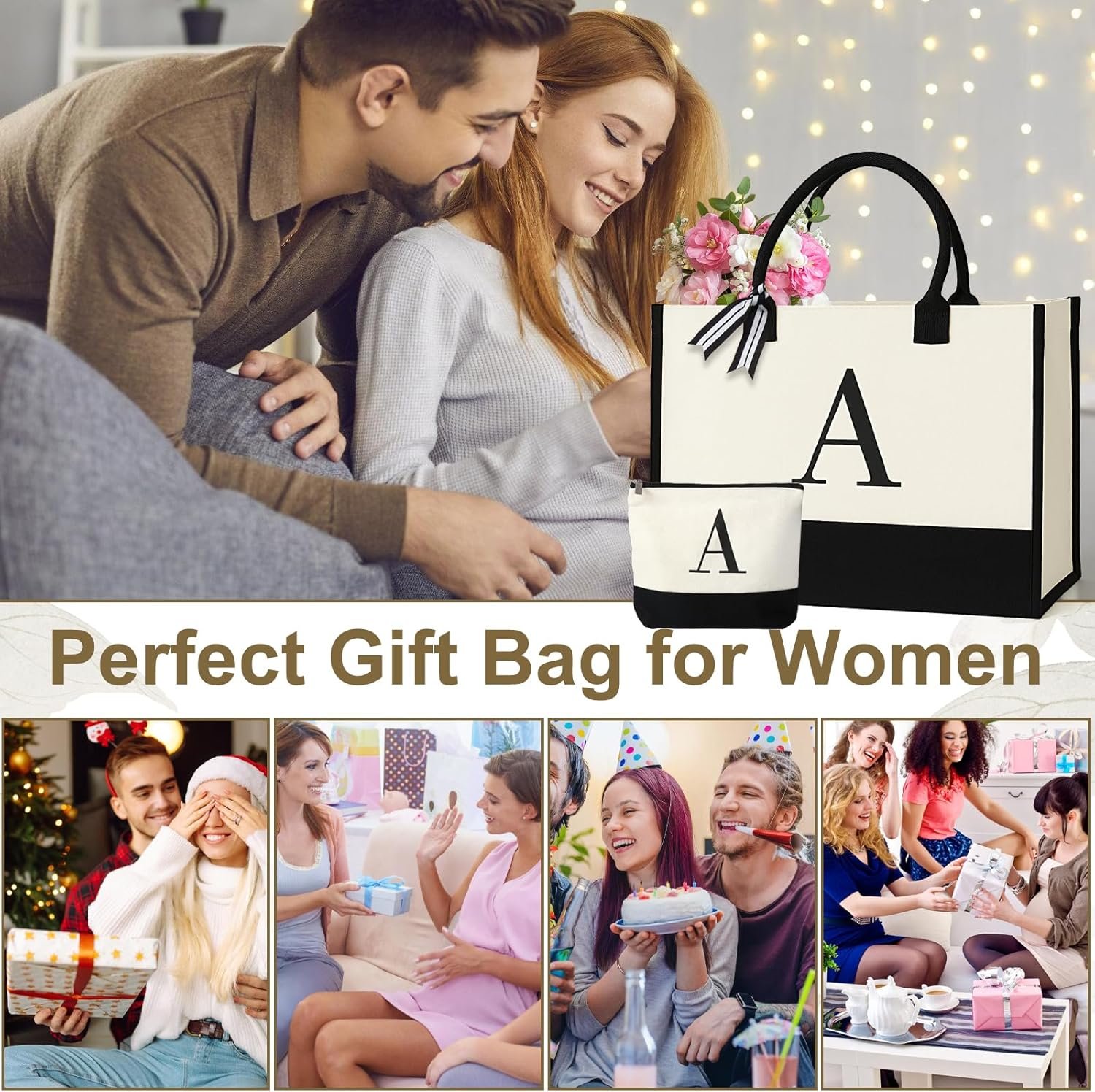 Grossiste Sac de Plage Personnalisé en Toile pour Femmes, Trousse de Maquillage avec Initiales, Base Amovible pour Voyage, Fabricant d'Accessoires, Vente en Gros