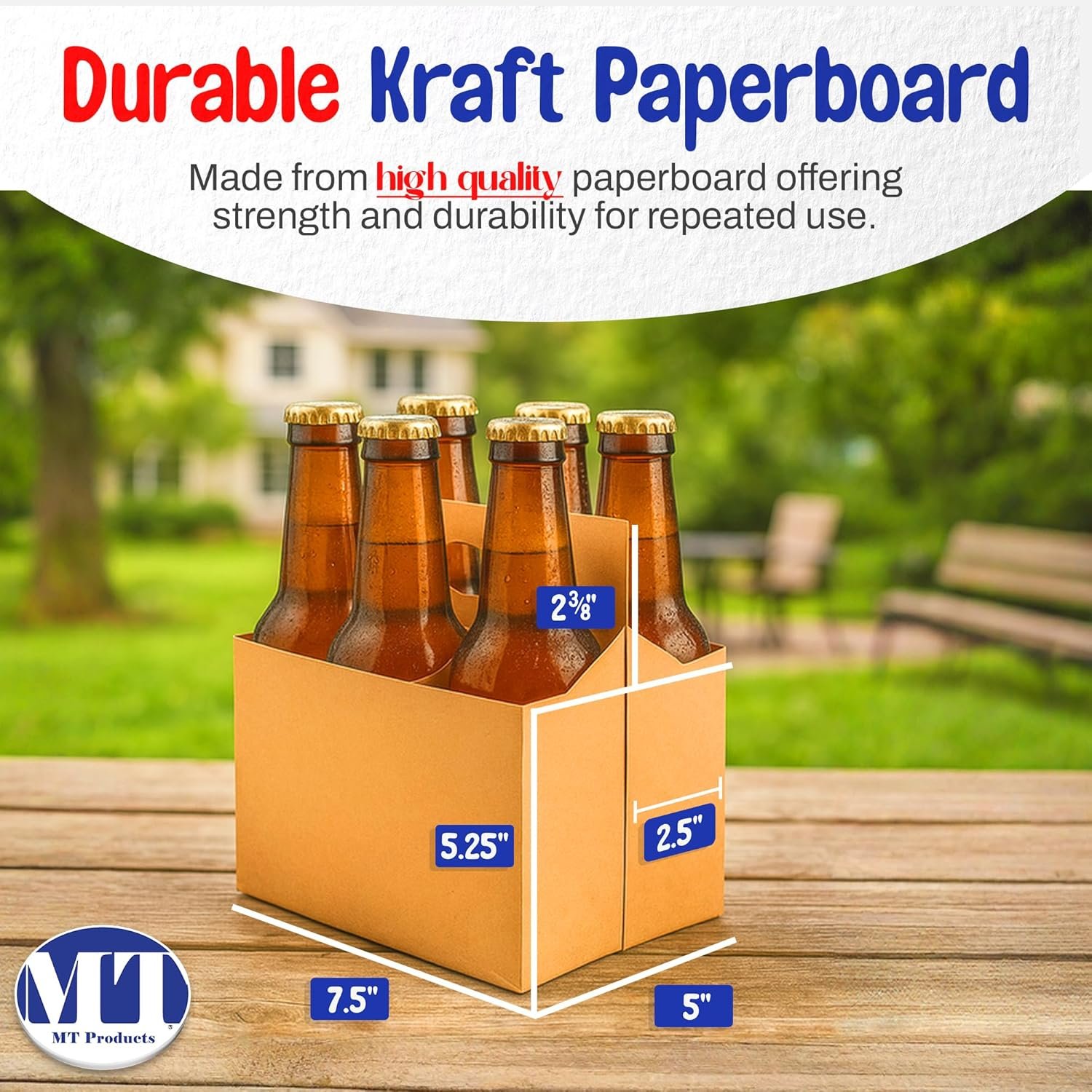 Grossiste Support de bouteille en kraft 12 oz - Fabricant de porte-bouteilles en carton kraft (Pack de 10) - Logo Personnalisé Grossiste Support de bouteille en kraft 12 oz - Fabricant de porte-bouteilles en carton kraft (Pack de 10) - Logo Personnalisé