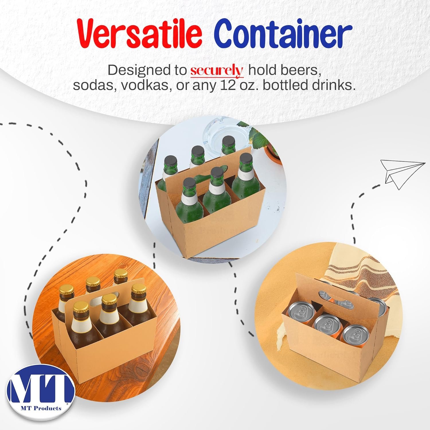 Grossiste Support de bouteille en kraft 12 oz - Fabricant de porte-bouteilles en carton kraft (Pack de 10) - Logo Personnalisé Grossiste Support de bouteille en kraft 12 oz - Fabricant de porte-bouteilles en carton kraft (Pack de 10) - Logo Personnalisé