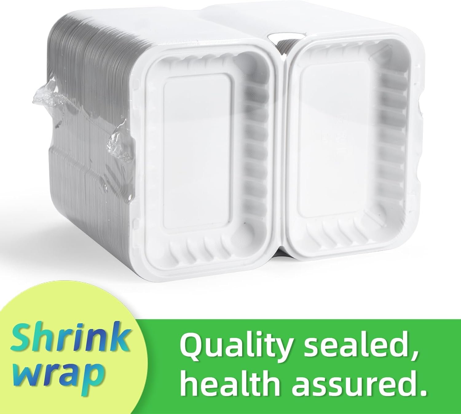 Grossiste Contenants en Plastique 27oz Remplis de Minéraux PP 9x6 - Boîte de Restauration à Emporter Réutilisable et Jetable | Fournisseur OEM | Securisé pour le Congélateur, le Micro-ondes et le Lave-vaisselle | Marque Blanche, 50 Paquet