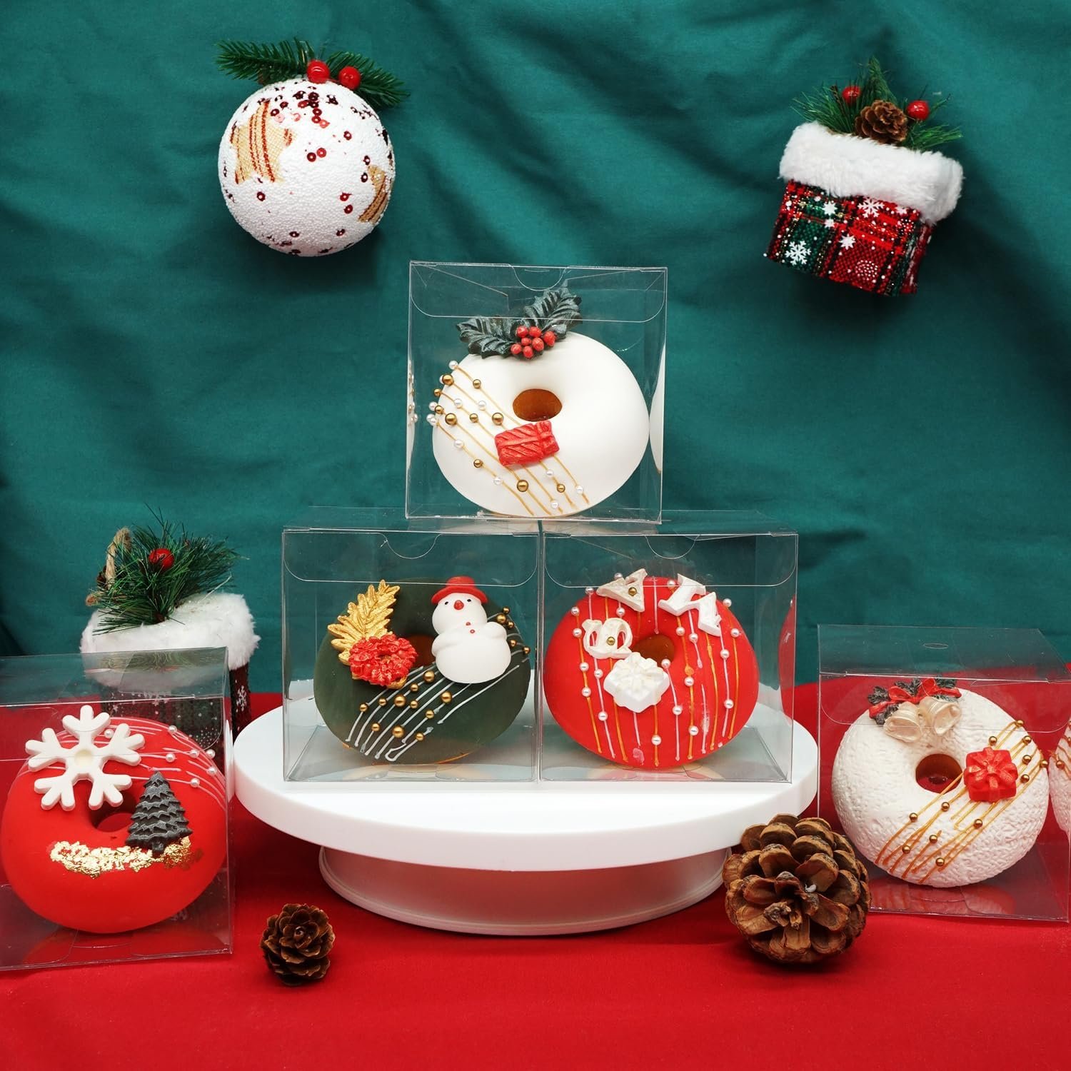 Grossiste en Boîtes Transparentes 3x3x3 Pouces pour Chocolats et Cadeaux, Fournisseur de Boîtes à Cupcakes, Logo Personnalisé pour Anniversaire et Mariage