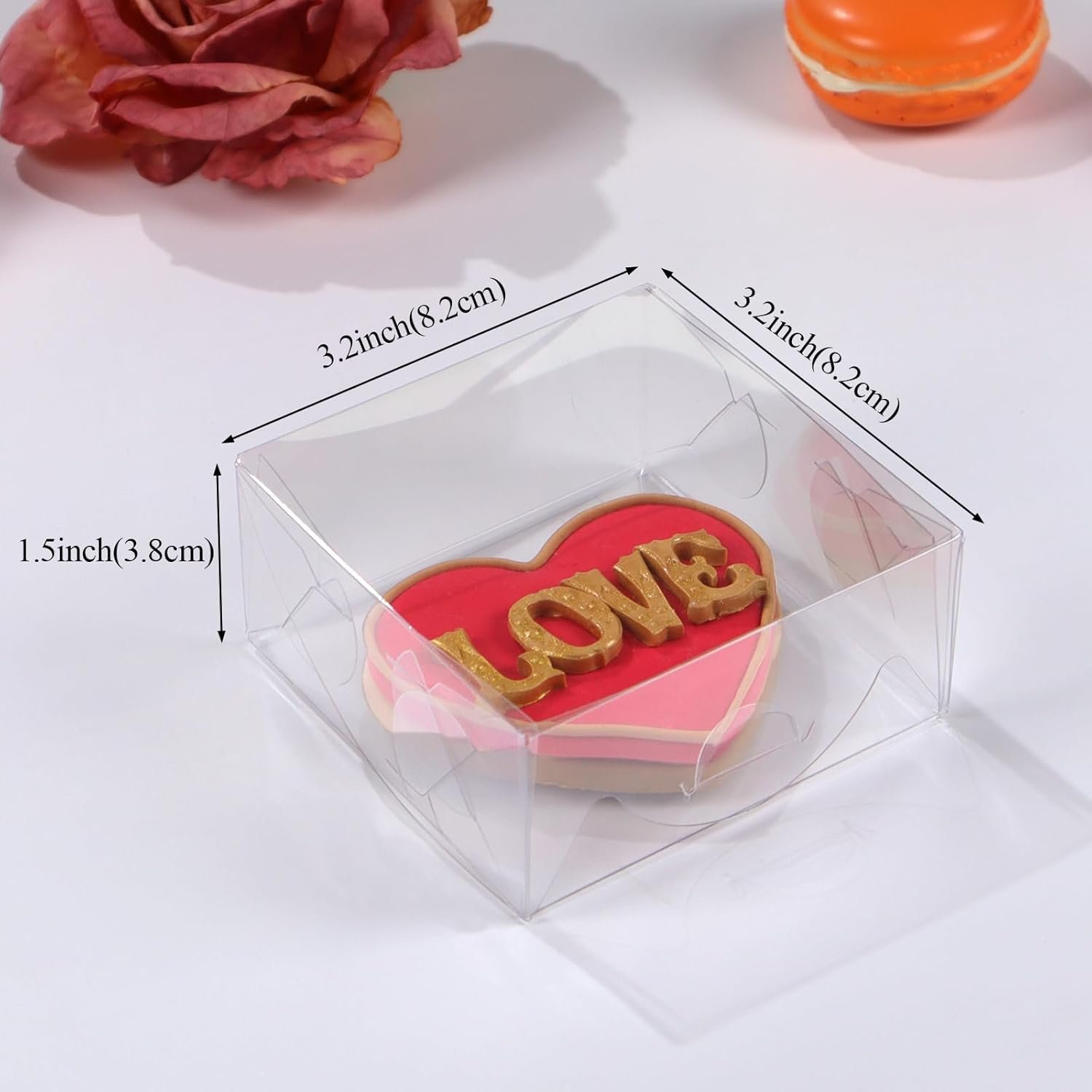 Grossiste 50PCS Boîtes à Cookies Transparentes 3.3X3.3X1.5inch, Idéal pour Présenter des Petits Objets - Bijoux, Artisanats, Friandises, Macarons, Chocolats, Donuts, Mini Pâtisserie, Fournitures de Mariage avec Logo Personnalisé, Fabricant de Solutions d'Emballage en Vrac Grossiste 50PCS Boîtes à Cookies Transparentes 3.3X3.3X1.5inch, Idéal pour Présenter des Petits Objets - Bijoux, Artisanats, Friandises, Macarons, Chocolats, Donuts, Mini Pâtisserie, Fournitures de Mariage avec Logo Personnalisé, Fabricant de Solutions d'Emballage en Vrac