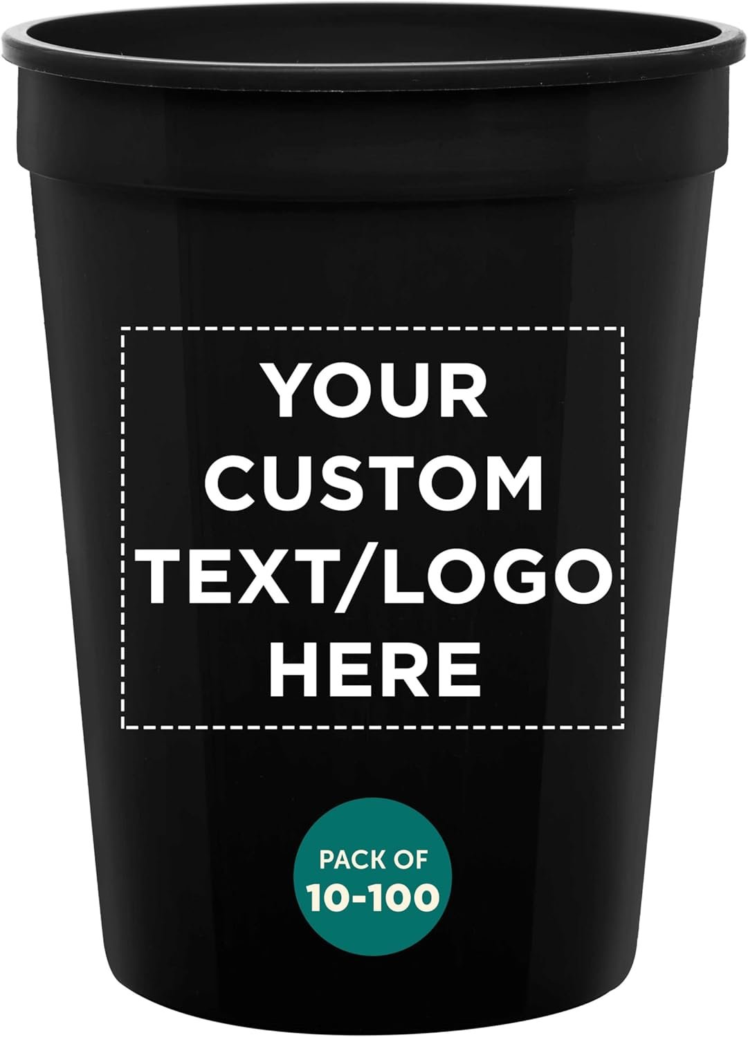 Grossiste en gobelets plastiques jetables personnalisés 12 oz, ensemble de 10/50/100 - parfait pour des événements sportifs, des anniversaires, des mariages, des pique-niques, des plages et des fêtes, fournisseur d’un pack en vrac avec logo personnalisé.