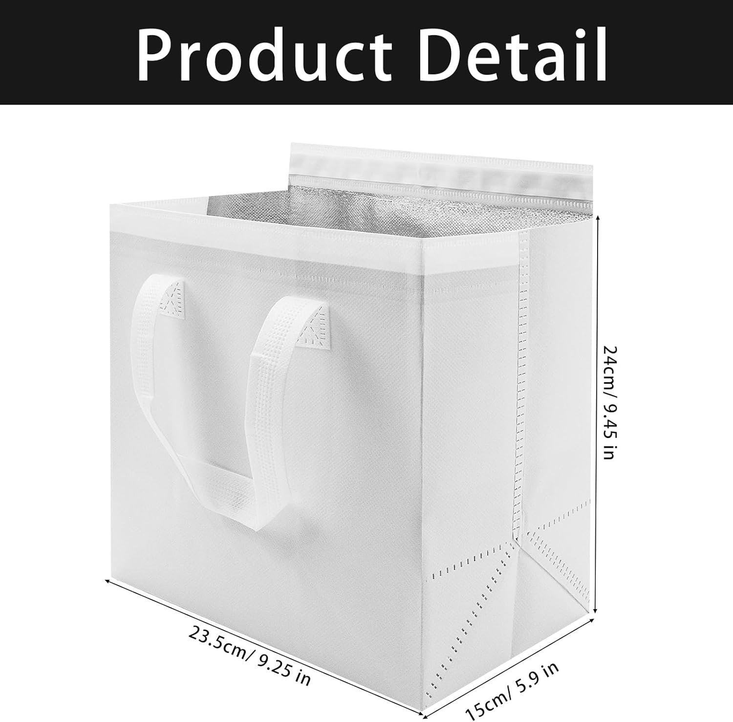 Sac isotherme réutilisable 30 pièces, idéal pour la vente en gros, 9,4 x 5,9 x 9,2 in, personnalisé pour votre marque, fabriqué par un fournisseur sérieux, adapté pour la livraison de thé au lait et de plats chauds ou froids. Sac isotherme réutilisable 30 pièces, idéal pour la vente en gros, 9,4 x 5,9 x 9,2 in, personnalisé pour votre marque, fabriqué par un fournisseur sérieux, adapté pour la livraison de thé au lait et de plats chauds ou froids.