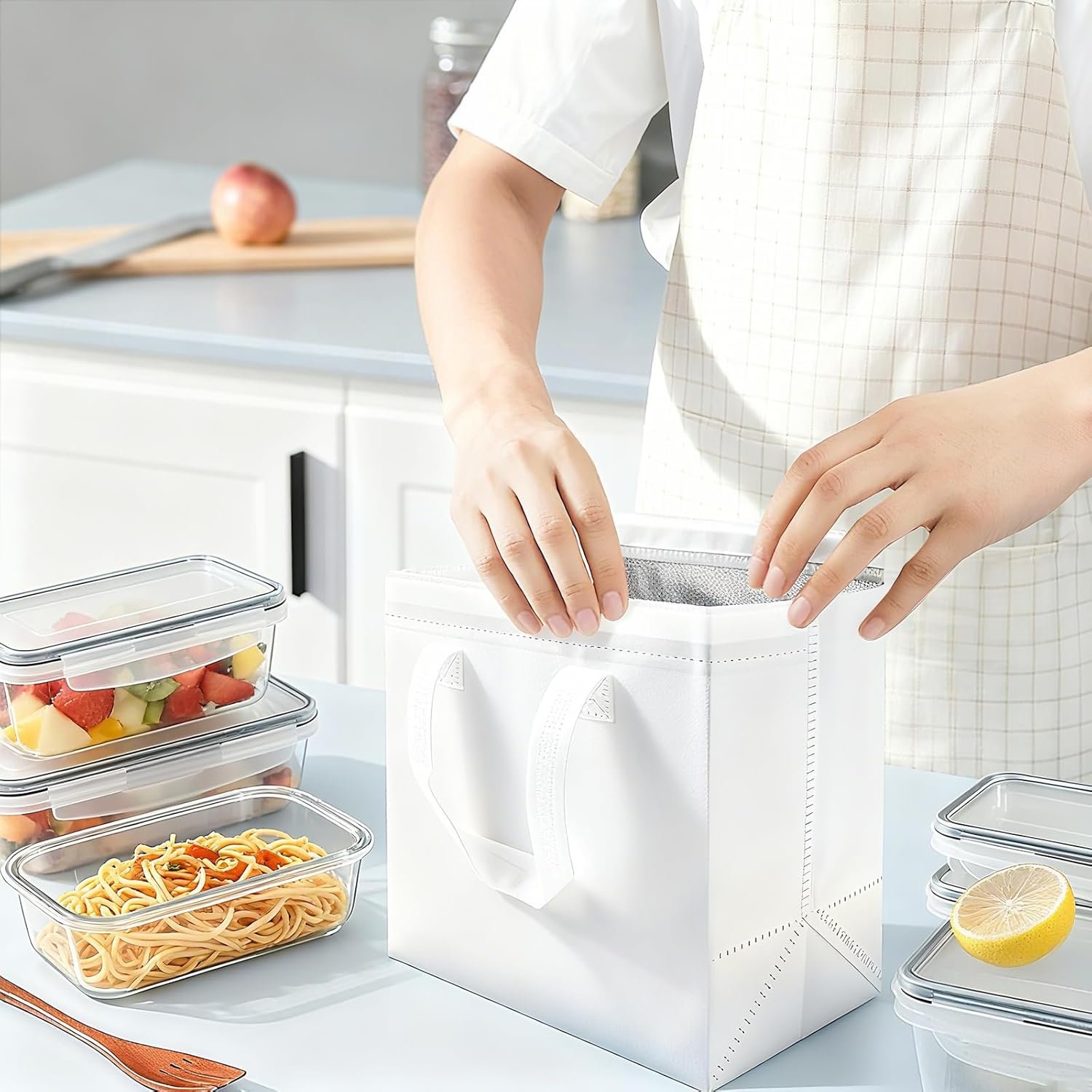 Sac isotherme réutilisable 30 pièces, idéal pour la vente en gros, 9,4 x 5,9 x 9,2 in, personnalisé pour votre marque, fabriqué par un fournisseur sérieux, adapté pour la livraison de thé au lait et de plats chauds ou froids. Sac isotherme réutilisable 30 pièces, idéal pour la vente en gros, 9,4 x 5,9 x 9,2 in, personnalisé pour votre marque, fabriqué par un fournisseur sérieux, adapté pour la livraison de thé au lait et de plats chauds ou froids.