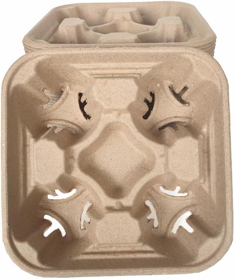 Grossiste supports, plateaux porte-gobelets biodégradables en pulpe de fibre pour 4 boissons, fabriquant de porte-gobelets compostables sans renversement pour boissons chaudes et froides, marque blanche de 36 unités, parfaits pour voitures, livraisons de nourriture, restaurants et cafés. Grossiste supports, plateaux porte-gobelets biodégradables en pulpe de fibre pour 4 boissons, fabriquant de porte-gobelets compostables sans renversement pour boissons chaudes et froides, marque blanche de 36 unités, parfaits pour voitures, livraisons de nourriture, restaurants et cafés.