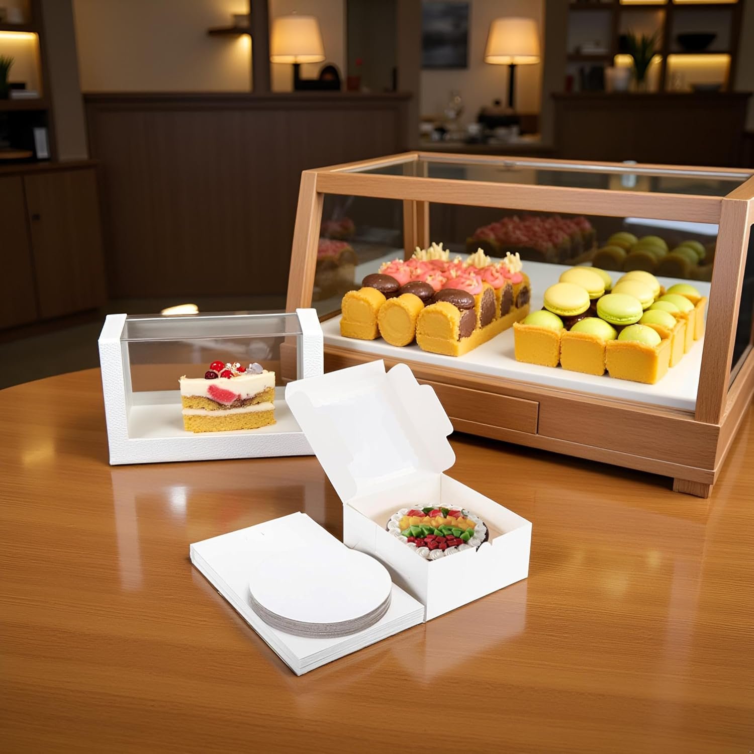 Boîte à gâteaux 20 pièces 8x8x5 avec fenêtre & plateaux à gâteau, fournisseur d'emballages élégants pour gâteaux, cookies, mariage, anniversaire, fête des mères, logo personnalisé, assemblage en une pièce en vente en gros. Boîte à gâteaux 20 pièces 8x8x5 avec fenêtre & plateaux à gâteau, fournisseur d'emballages élégants pour gâteaux, cookies, mariage, anniversaire, fête des mères, logo personnalisé, assemblage en une pièce en vente en gros.
