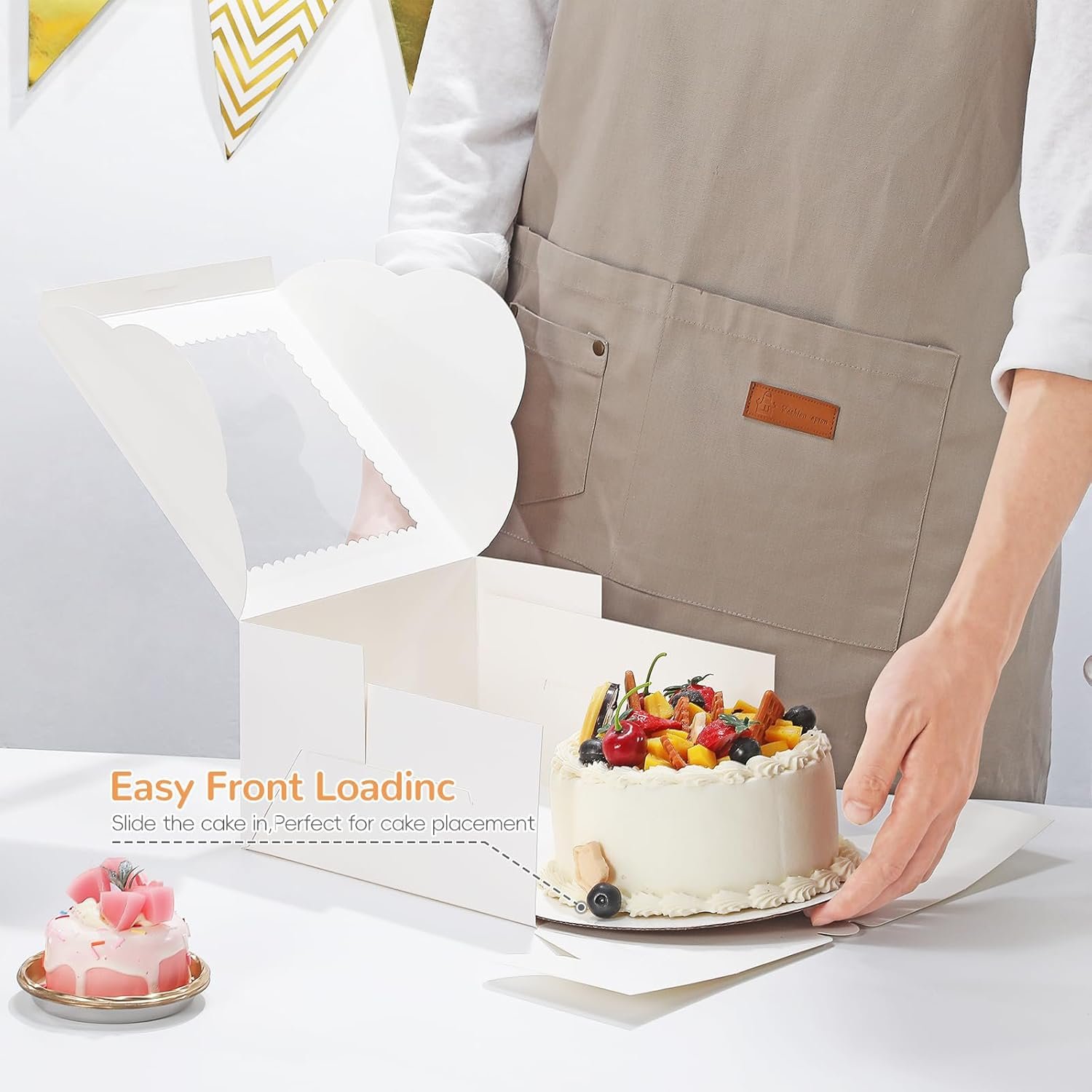 Grossiste Boîtes à Gâteau 8 Pouces avec Fenêtre, 4 Sets de Boîtes de Pâtisserie avec Plateaux et Autocollants, OEM, Boîte à Cupcake pour Anniversaire, Fête, Mariage, Fête des Mères, Saint-Valentin, Noël (8x8x5 pouces) Grossiste Boîtes à Gâteau 8 Pouces avec Fenêtre, 4 Sets de Boîtes de Pâtisserie avec Plateaux et Autocollants, OEM, Boîte à Cupcake pour Anniversaire, Fête, Mariage, Fête des Mères, Saint-Valentin, Noël (8x8x5 pouces)