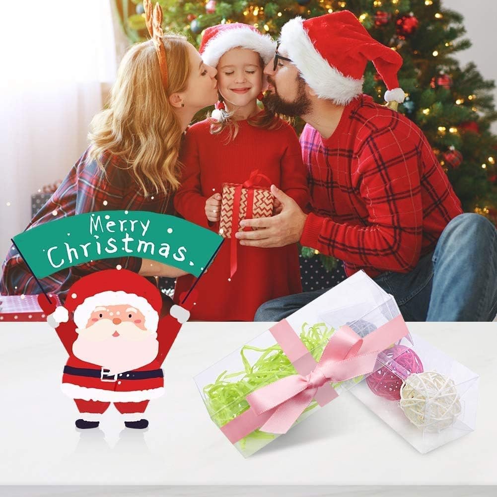 Grossiste de boîtes transparentes 12PCS 4 x 4 x 8 pouces, boîtes à bonbons, avec logo personnalisé, idéal pour les mariages, fêtes et cadeaux de baby shower. Fabricant de solutions en vrac pour événements.