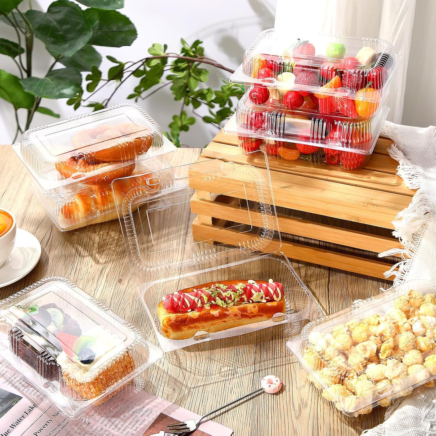 Grossiste en Vrac Contenants Alimentaires Transparents à Charnière 240 Pack 7,2 × 4,9 × 2,6 pouces, Fournisseur de Boîtes à Emporter Clamshell Jetables pour Salades, Gâteaux, Hamburgers, Fruits et Desserts avec Logo Personnalisé. Grossiste en Vrac Contenants Alimentaires Transparents à Charnière 240 Pack 7,2 × 4,9 × 2,6 pouces, Fournisseur de Boîtes à Emporter Clamshell Jetables pour Salades, Gâteaux, Hamburgers, Fruits et Desserts avec Logo Personnalisé.