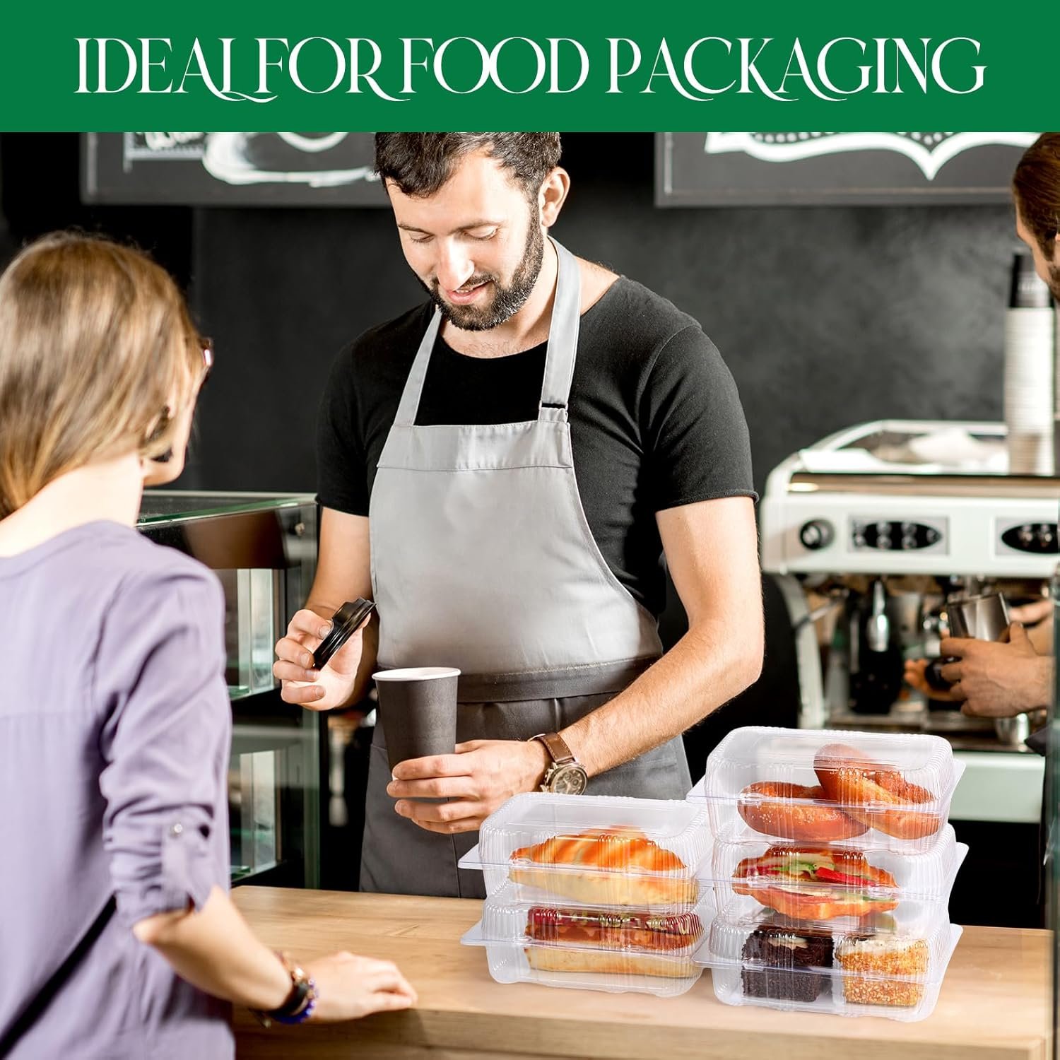 Grossiste en Vrac Contenants Alimentaires Transparents à Charnière 240 Pack 7,2 × 4,9 × 2,6 pouces, Fournisseur de Boîtes à Emporter Clamshell Jetables pour Salades, Gâteaux, Hamburgers, Fruits et Desserts avec Logo Personnalisé. Grossiste en Vrac Contenants Alimentaires Transparents à Charnière 240 Pack 7,2 × 4,9 × 2,6 pouces, Fournisseur de Boîtes à Emporter Clamshell Jetables pour Salades, Gâteaux, Hamburgers, Fruits et Desserts avec Logo Personnalisé.