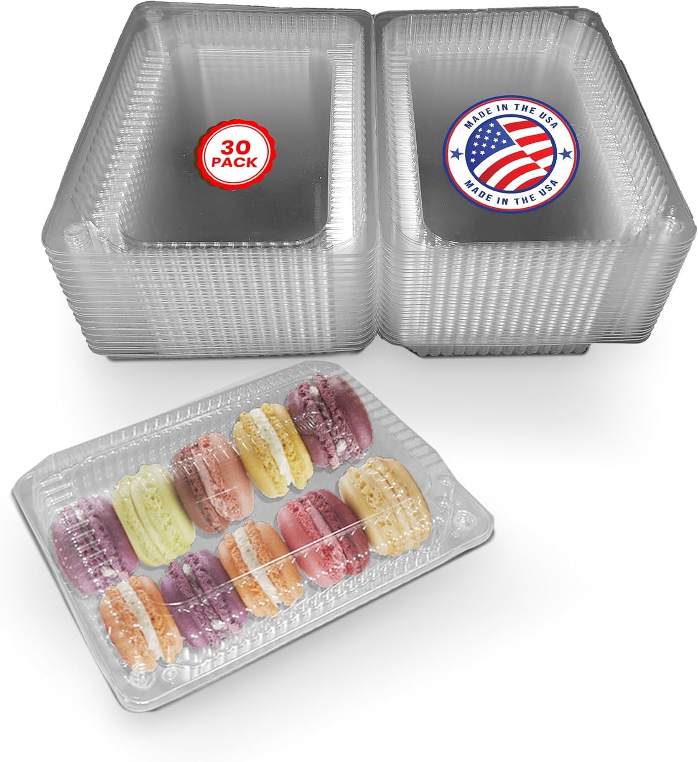 Grossiste Contenants Alimentaires Plastiques 9" x 6.5" - Récipients Jetables Transparents Profonds pour Snacks, Desserts et À Emporter (Pack de 30) - Fournisseur OEM
