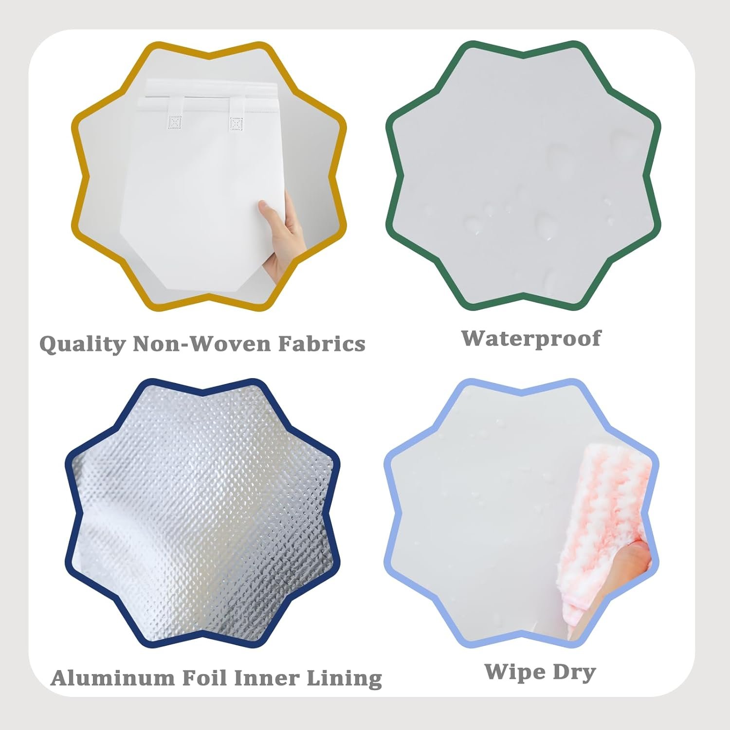 Grossiste 12 sacs isothermes blancs jetables pour le transport de nourriture, idéal pour boissons chaudes et froides, en vrac avec logo personnalisé, fournisseur pour livraisons de repas. Grossiste 12 sacs isothermes blancs jetables pour le transport de nourriture, idéal pour boissons chaudes et froides, en vrac avec logo personnalisé, fournisseur pour livraisons de repas.