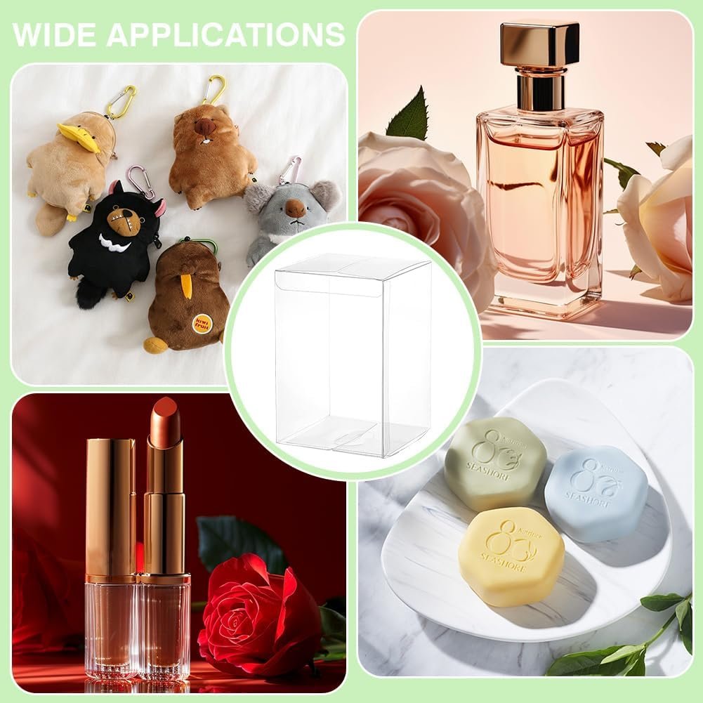 Boîte à Favor en Plastique 4x4x6 Pouces, Vente en Gros pour Emballage de Bonbons, Chocolats et Desserts, Logo Personnalisé, Fabricant pour Fête de Naissance, Cadeaux de Fête des Mères et Anniversaires.