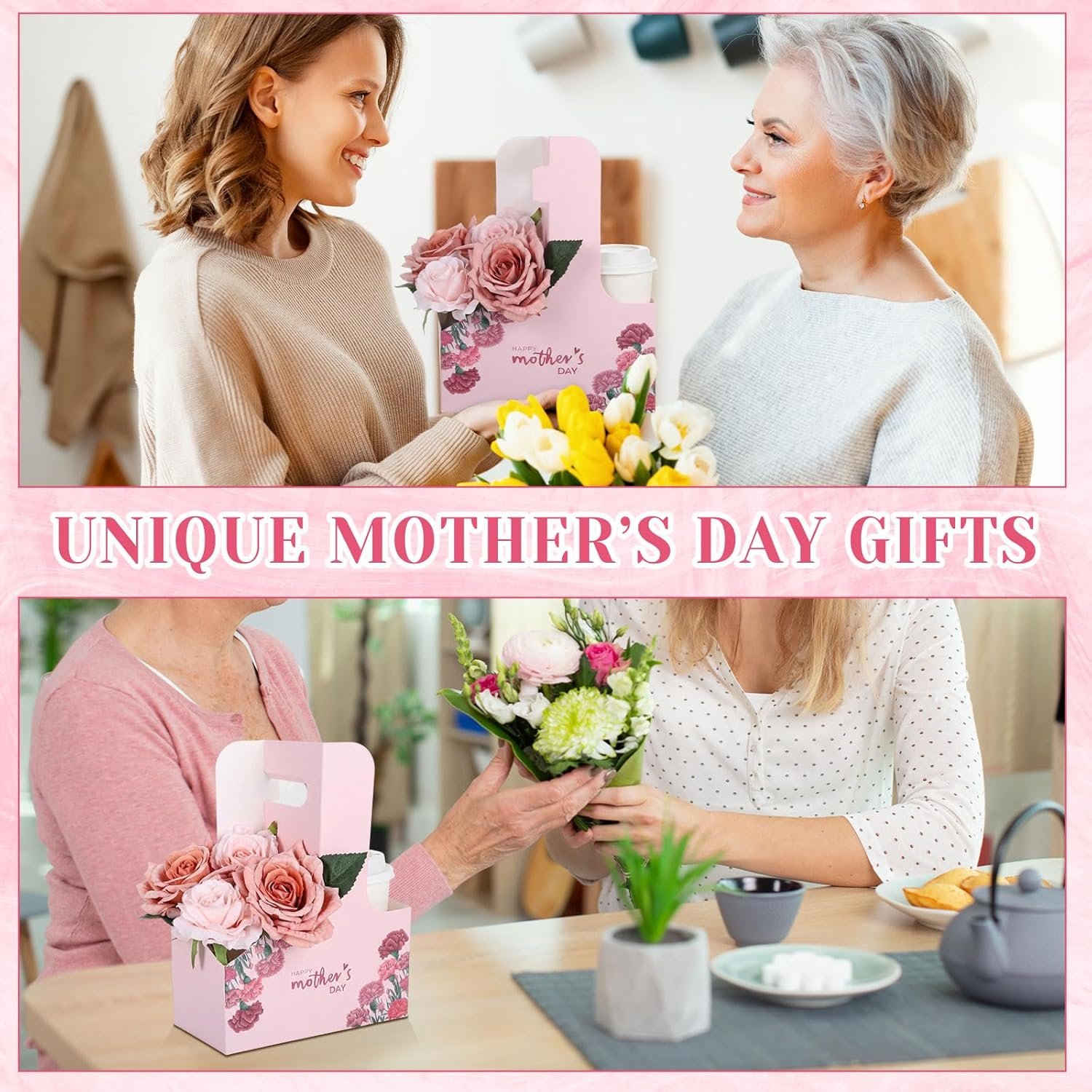 Grossiste 24 Pcs Support de Boisson à Poignée pour Fête des Mères, Fournisseur de Porte-tasses en Carton Jetable, Logo Personnalisé pour Boissons Chaudes/Froides, Café Grossiste 24 Pcs Support de Boisson à Poignée pour Fête des Mères, Fournisseur de Porte-tasses en Carton Jetable, Logo Personnalisé pour Boissons Chaudes/Froides, Café