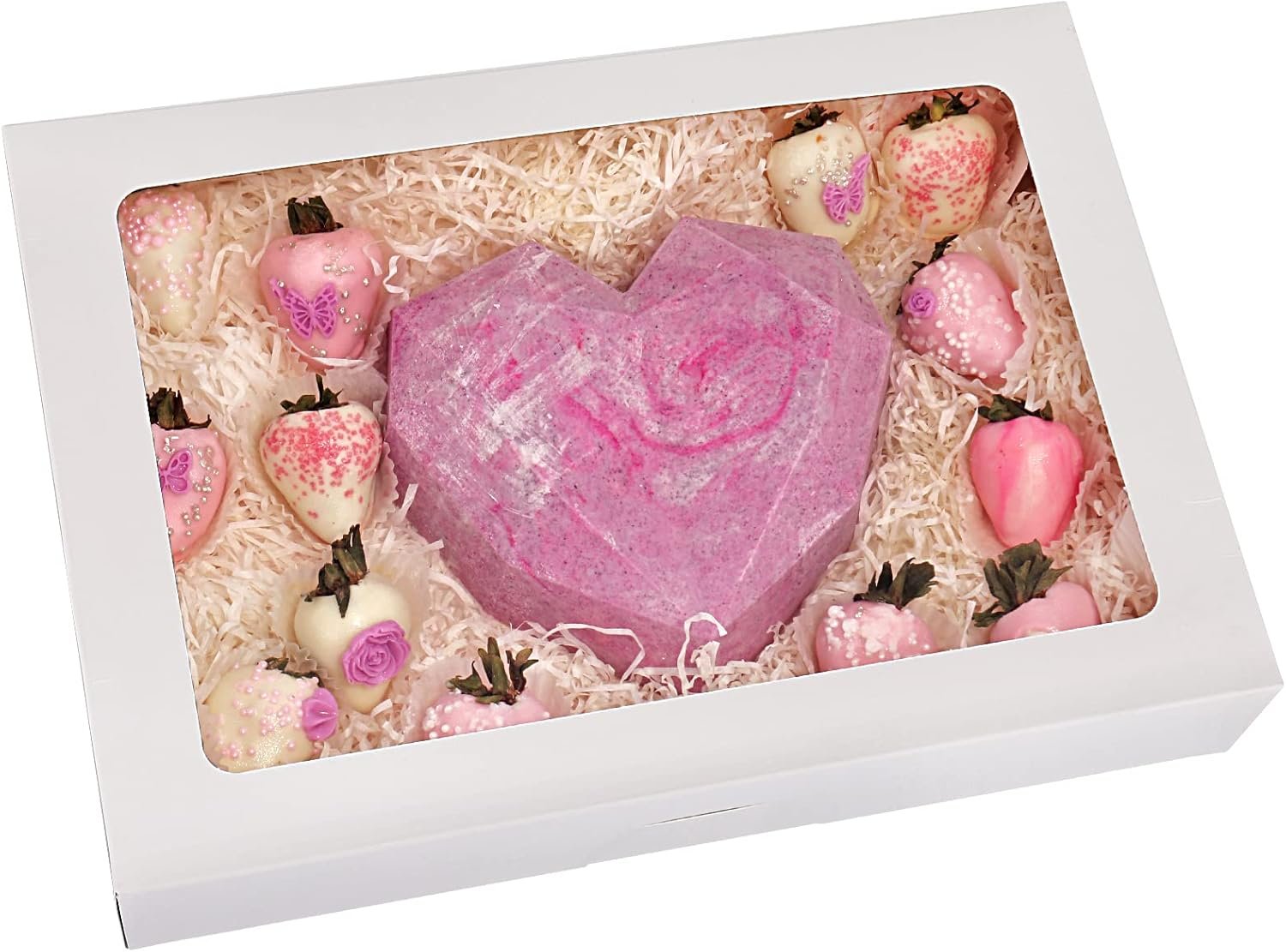 Boxes à pâtisserie blanches avec fenêtre 14