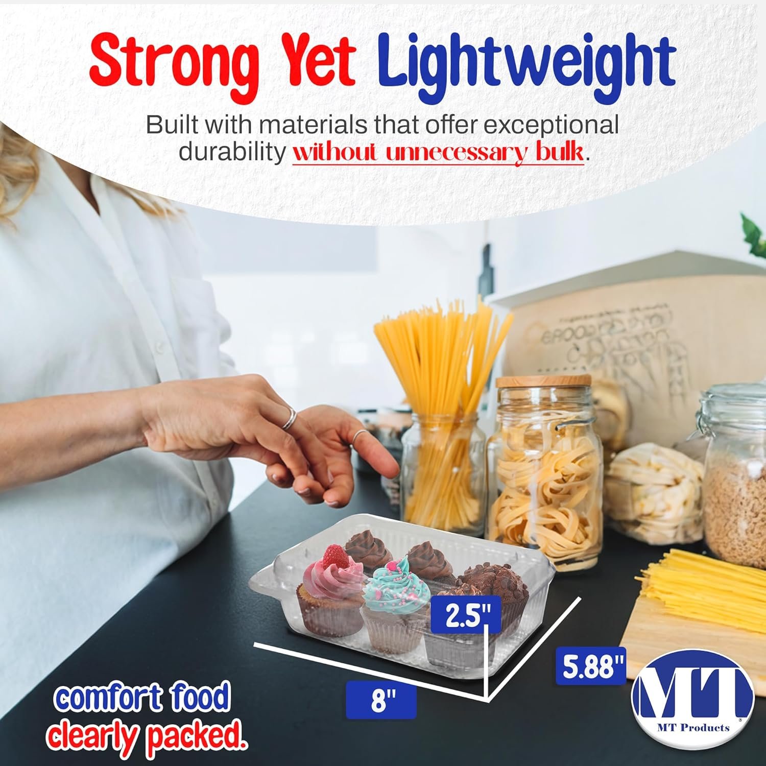 Grossiste Contenants Alimentaires en Plastique avec Couvercle Charnière – 8