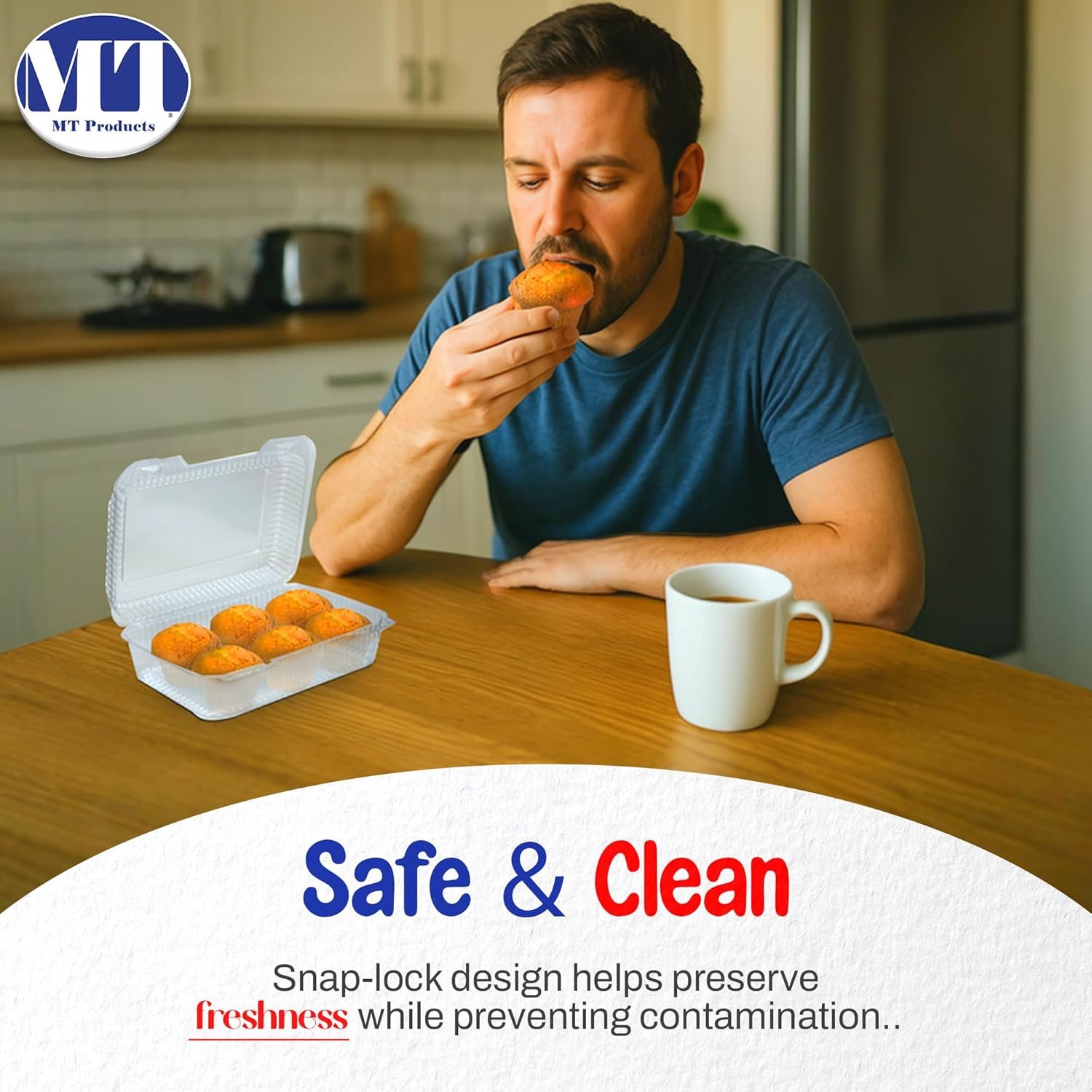 Grossiste Contenants Alimentaires en Plastique avec Couvercle Charnière – 8