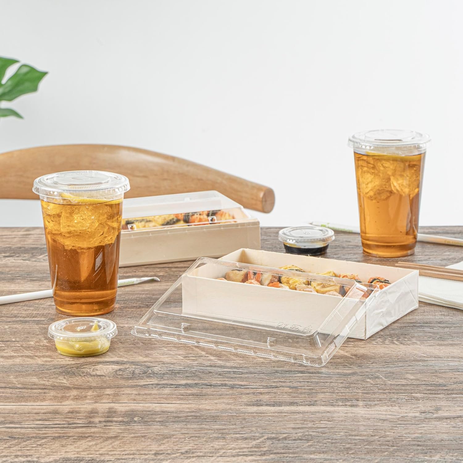 Lids en plastique pour bento 10 pièces, fournisseur de contenants à emporter en bois 7,9 Lids en plastique pour bento 10 pièces, fournisseur de contenants à emporter en bois 7,9