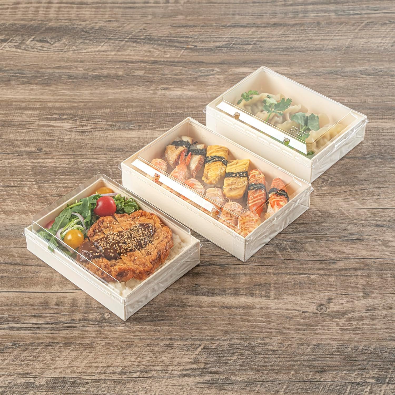 Lids en plastique pour bento 10 pièces, fournisseur de contenants à emporter en bois 7,9 Lids en plastique pour bento 10 pièces, fournisseur de contenants à emporter en bois 7,9