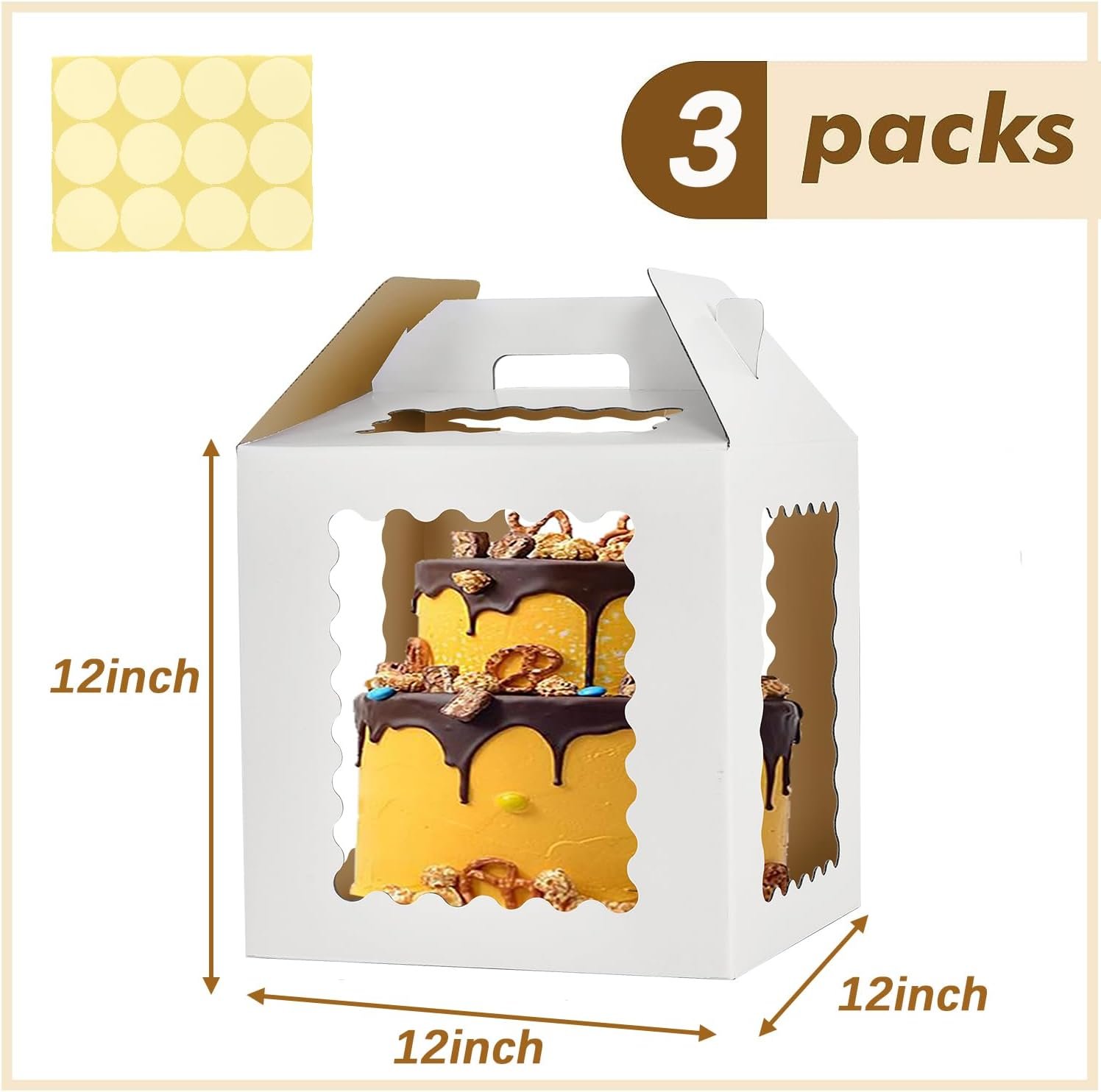 Grossiste Boîtes à Gâteau Hautes avec 6 fenêtres, 12x12x12 pouces, Transporteur de Gâteau pour Gâteau à Étages, Fournisseur de Conteneurs de Transport de Gâteau, Vente en Gros de Contenants à Emporter pour Mariage, Anniversaire, Fête, avec Logo Personnalisé. Grossiste Boîtes à Gâteau Hautes avec 6 fenêtres, 12x12x12 pouces, Transporteur de Gâteau pour Gâteau à Étages, Fournisseur de Conteneurs de Transport de Gâteau, Vente en Gros de Contenants à Emporter pour Mariage, Anniversaire, Fête, avec Logo Personnalisé.