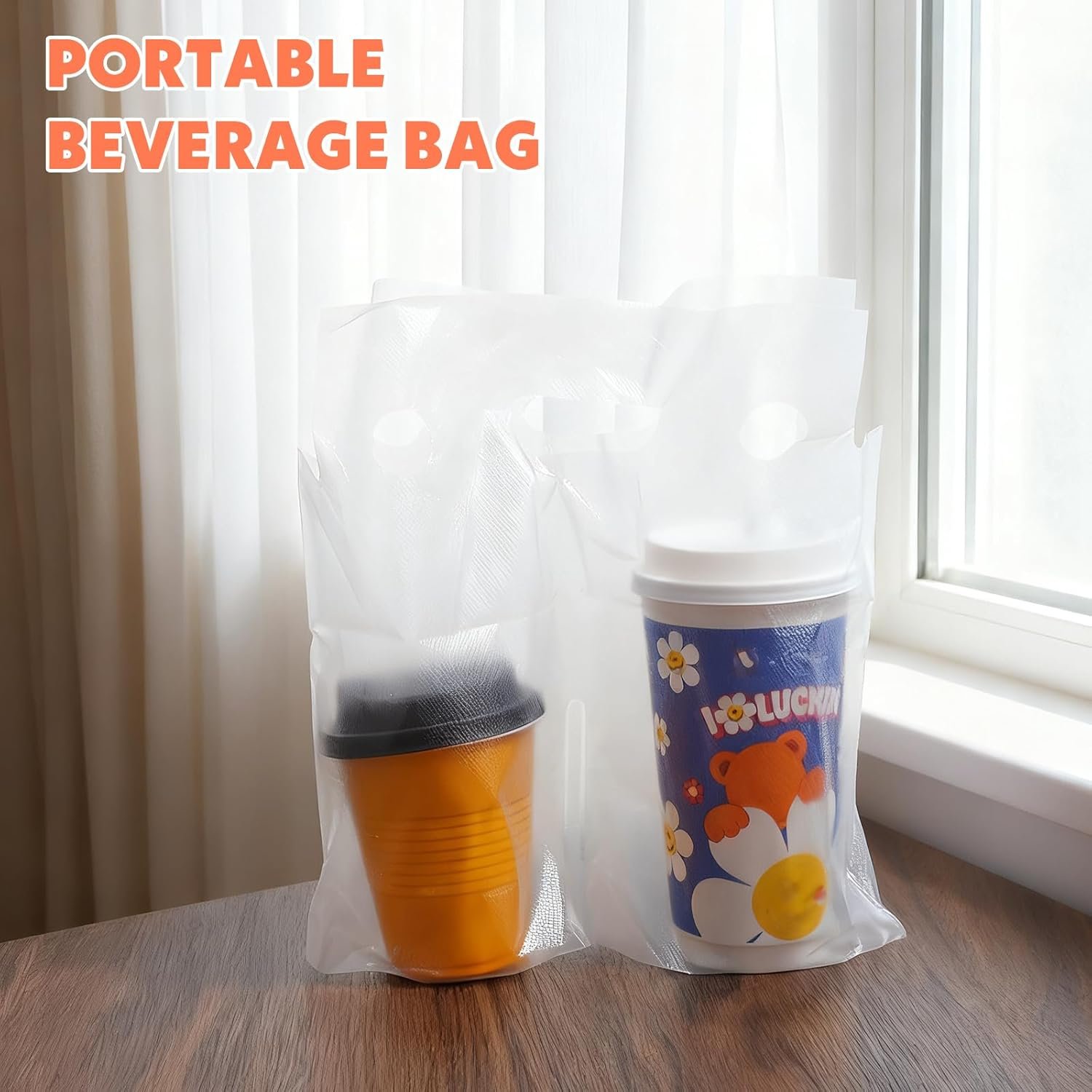Grossiste de porte-gobelets en plastique 500 unités pour boissons, logo personnalisé, fabricant de sacs à boissons pour café, jus, soda (12,2 Grossiste de porte-gobelets en plastique 500 unités pour boissons, logo personnalisé, fabricant de sacs à boissons pour café, jus, soda (12,2