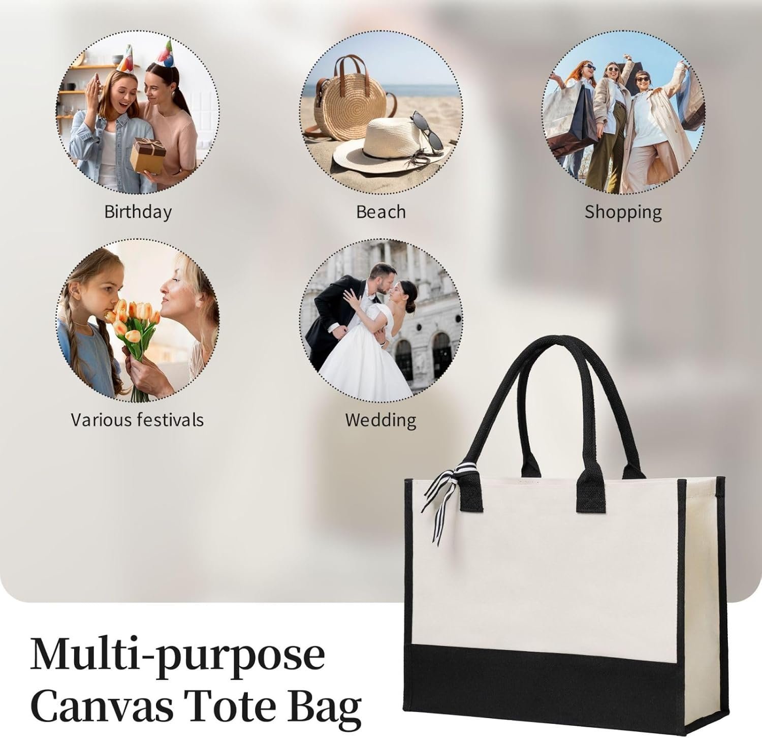 Tote Bags en Vrac Personnalisés avec Logo pour Femmes, Sac Cadeau sur Mesure pour Anniversaire, Mariage, Fête, Plage, Fabricant de Produits de Qualité Tote Bags en Vrac Personnalisés avec Logo pour Femmes, Sac Cadeau sur Mesure pour Anniversaire, Mariage, Fête, Plage, Fabricant de Produits de Qualité