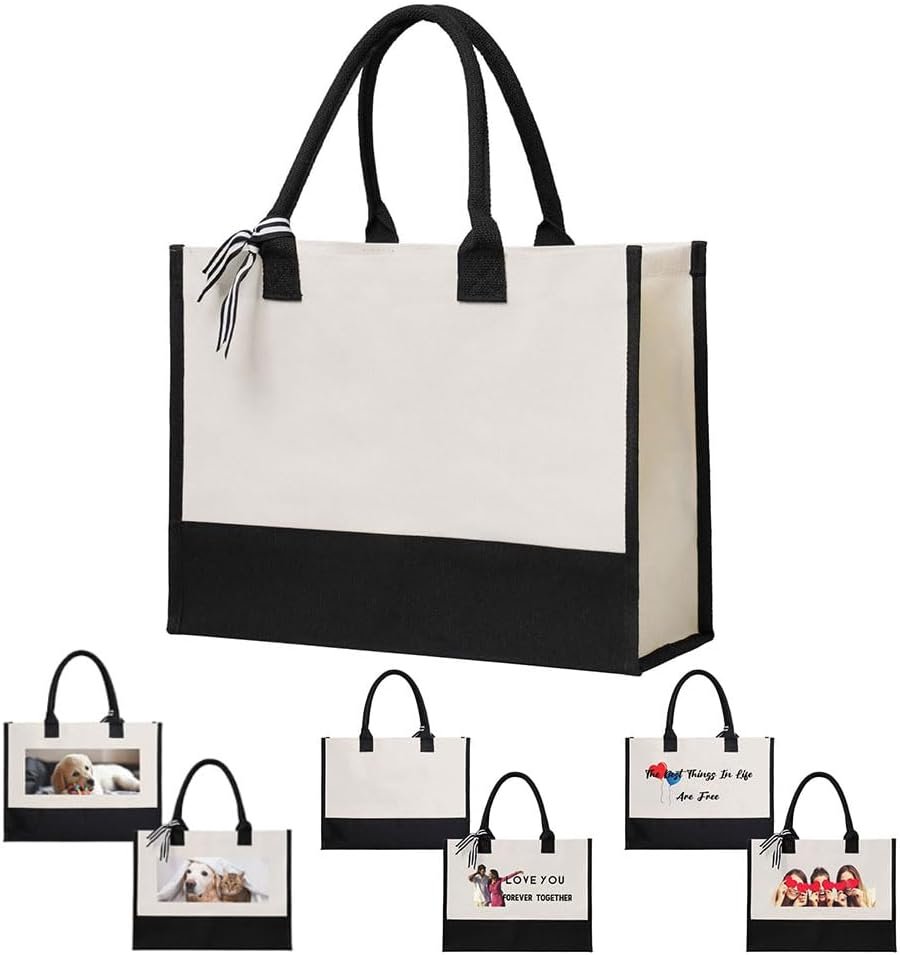 Tote Bags en Vrac Personnalisés avec Logo pour Femmes, Sac Cadeau sur Mesure pour Anniversaire, Mariage, Fête, Plage, Fabricant de Produits de Qualité