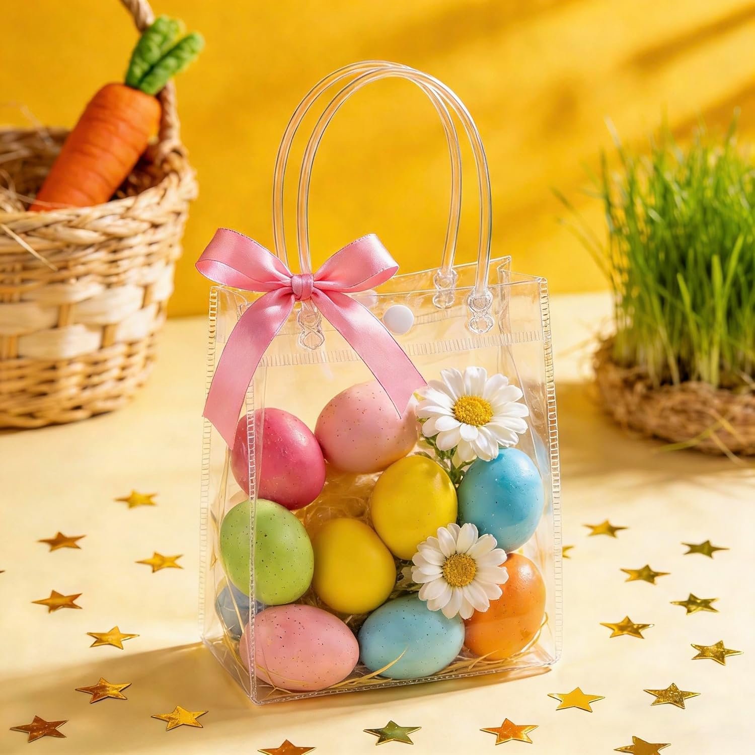 Grossiste en Vrac - Sacs Cadeaux Transparente en PVC avec Poignées, 10PCS Mini Sacs Fête - Sac à Offrir en Plastique 5.9 x 6.3 Pouce, Fournisseur de Sacs avec Logo Personnalisé. Grossiste en Vrac - Sacs Cadeaux Transparente en PVC avec Poignées, 10PCS Mini Sacs Fête - Sac à Offrir en Plastique 5.9 x 6.3 Pouce, Fournisseur de Sacs avec Logo Personnalisé.