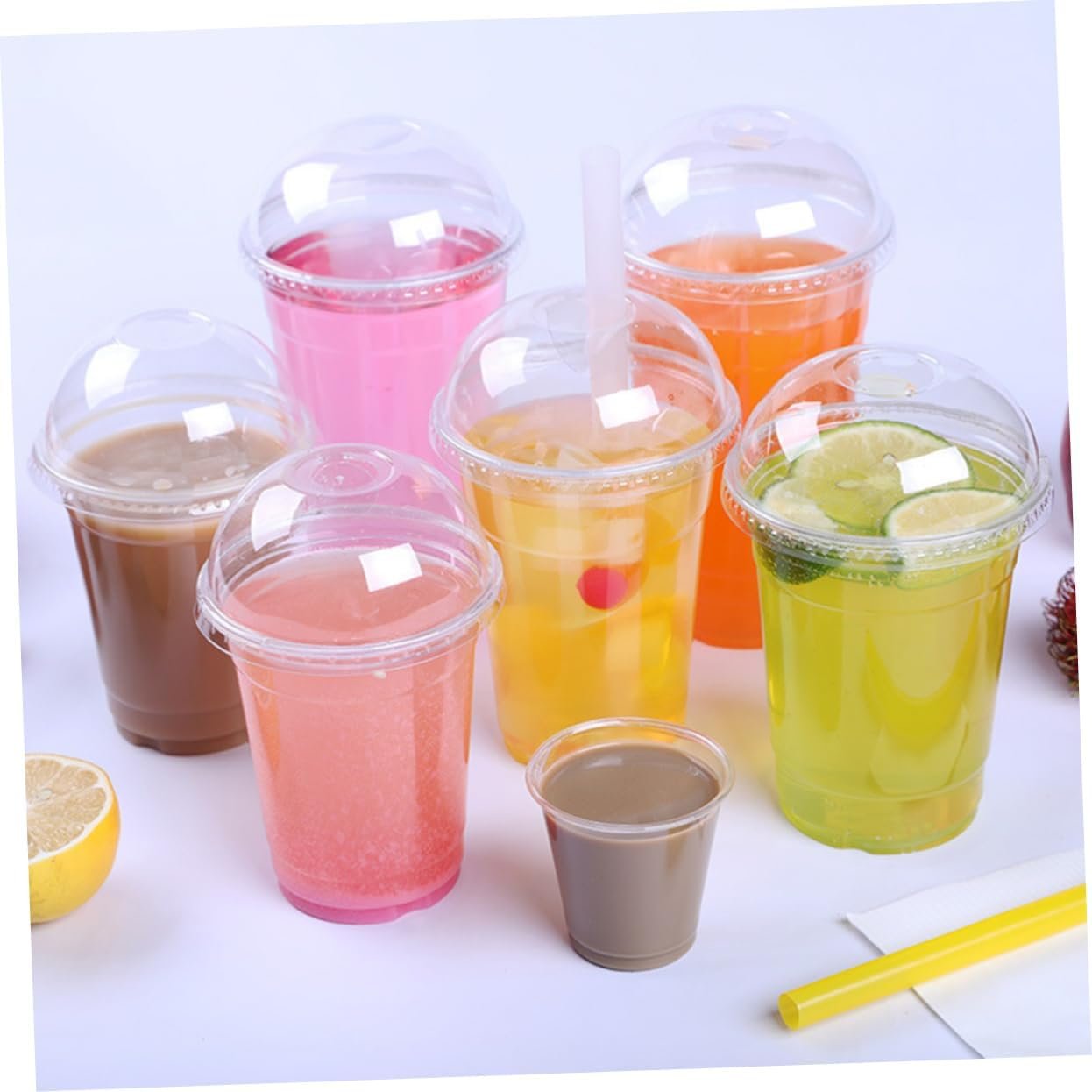 Grossiste gobelets en plastique jetables 50pcs avec couvercle boule pour café glacé, jus, smoothie - Fabricant de qualité supérieure, vente en gros Grossiste gobelets en plastique jetables 50pcs avec couvercle boule pour café glacé, jus, smoothie - Fabricant de qualité supérieure, vente en gros